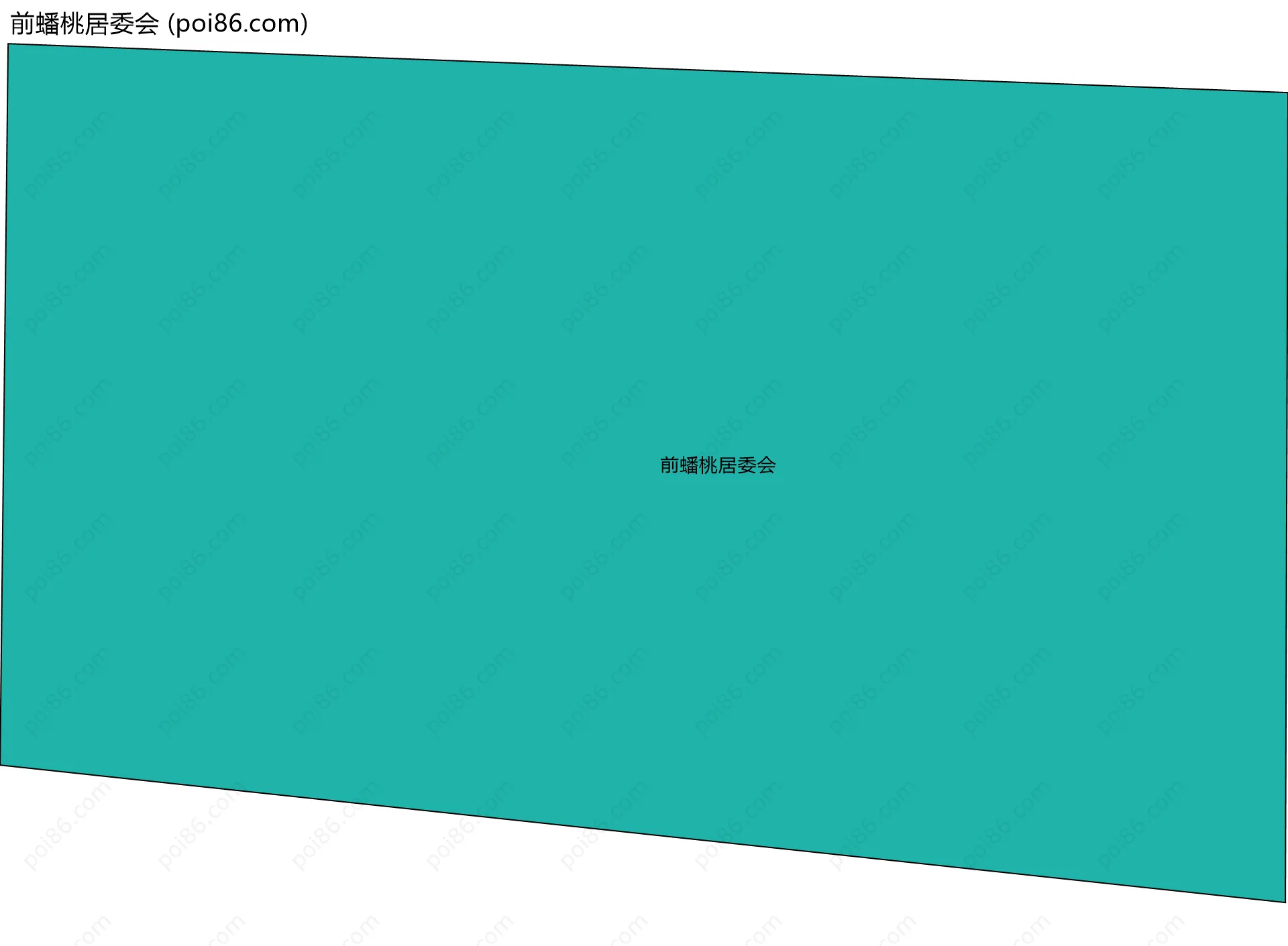 前蟠桃居委会边界地图