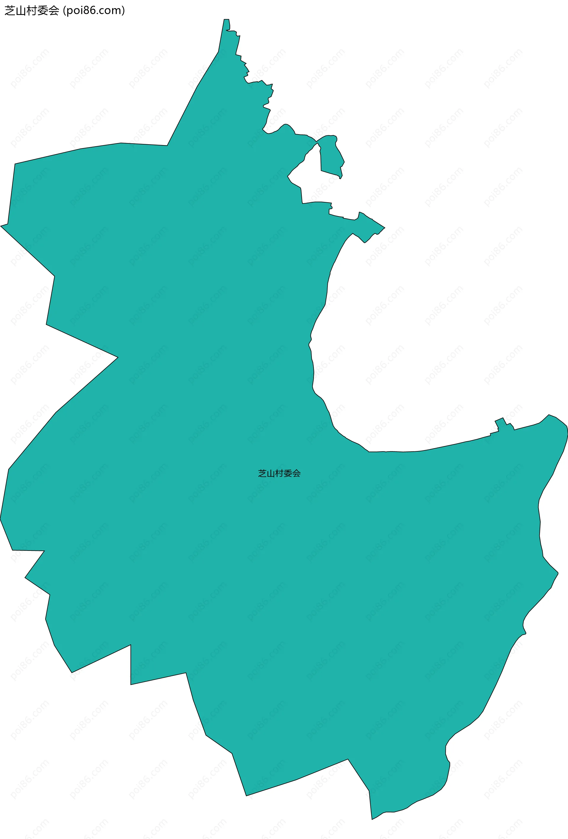 芝山村委会边界地图