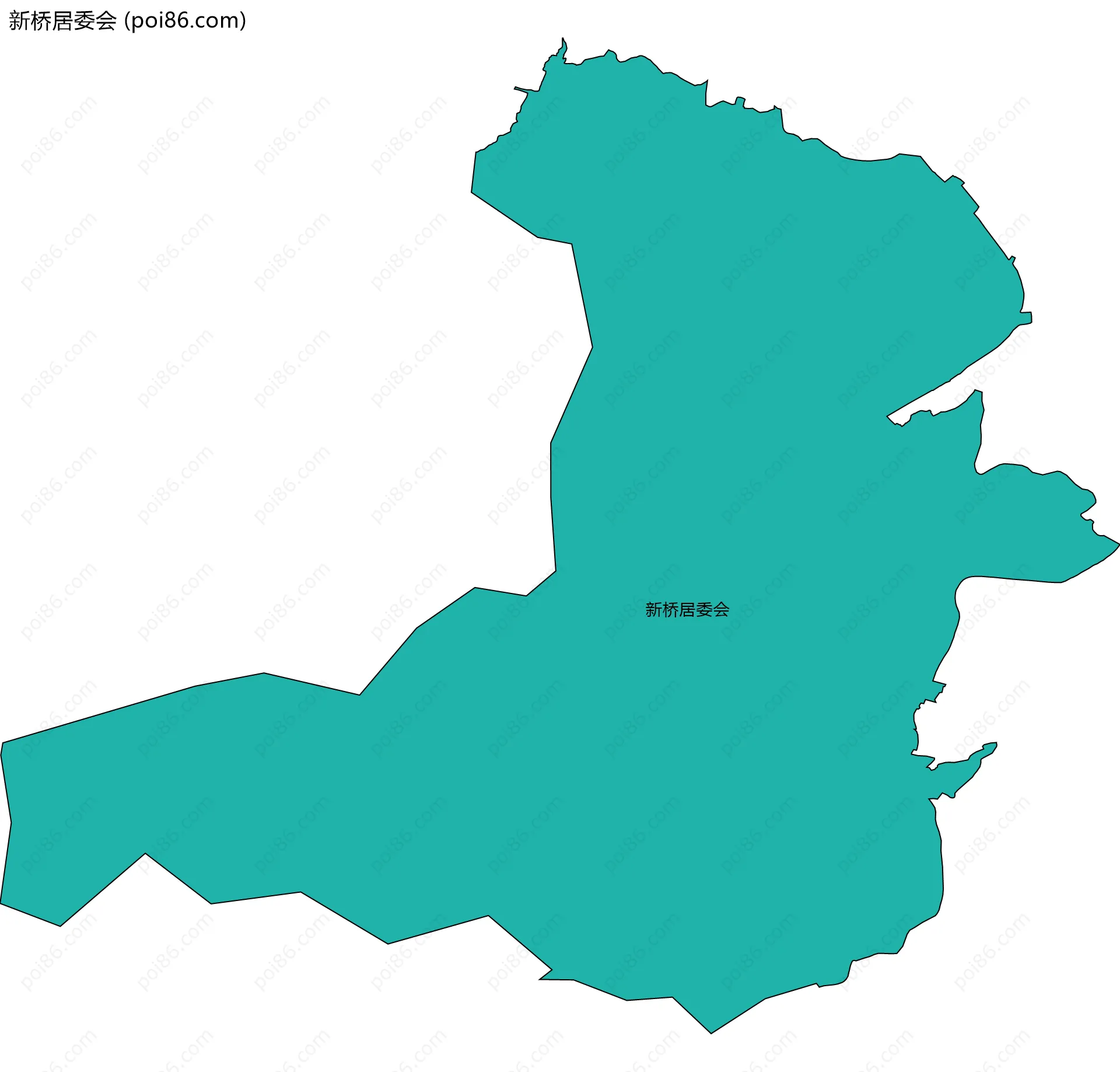 新桥居委会边界地图