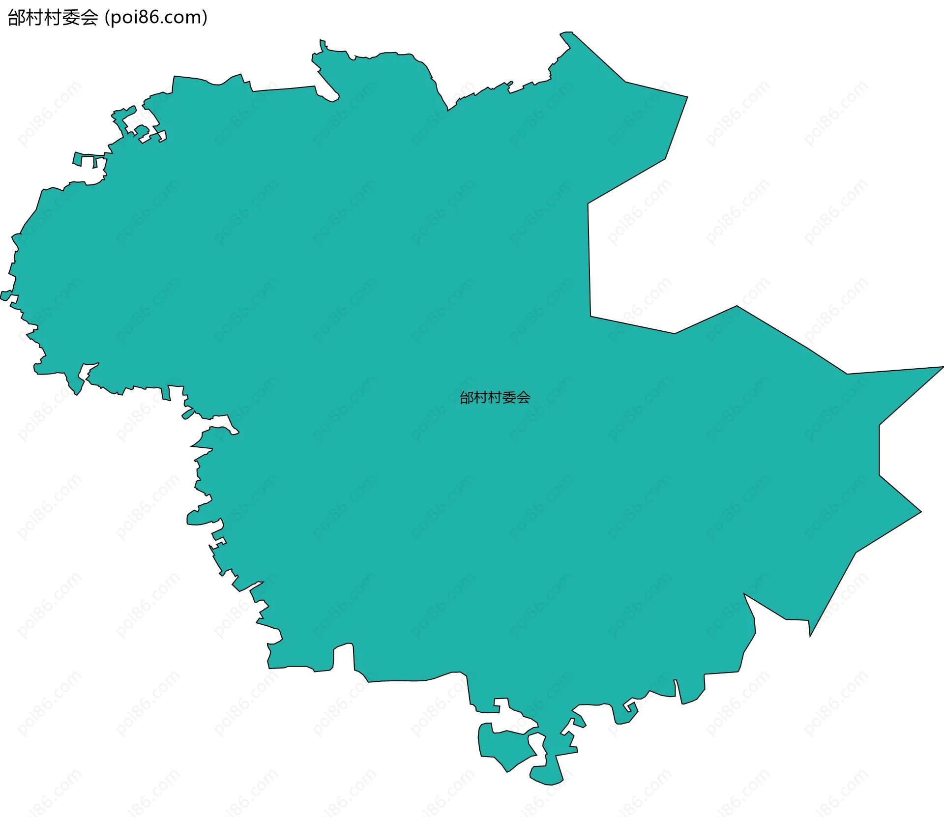 邰村村委会边界地图