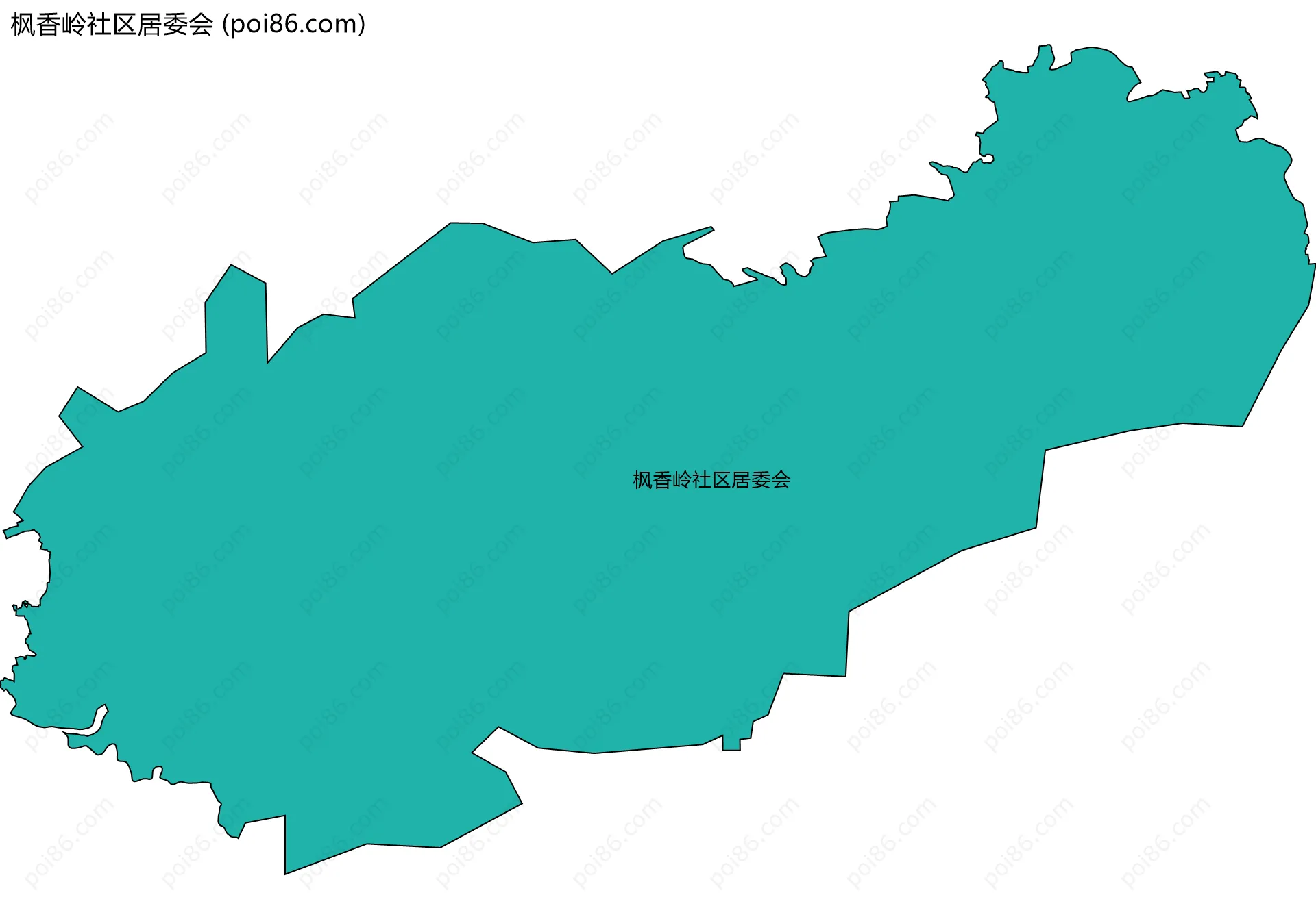枫香岭社区居委会边界地图