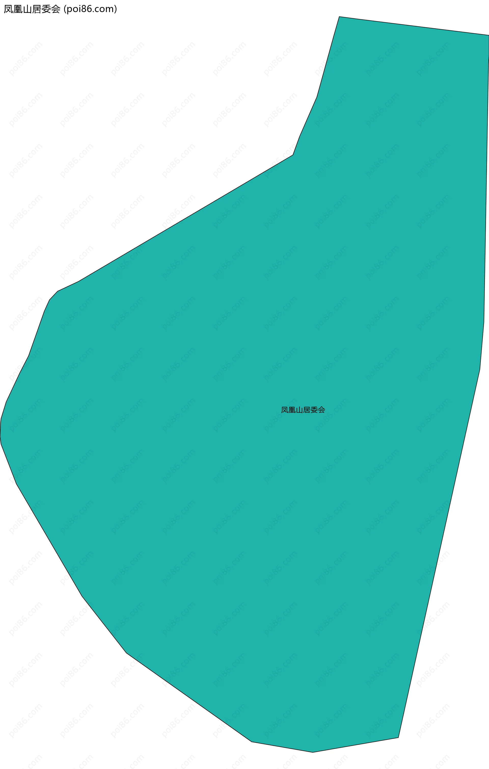 凤凰山居委会边界地图