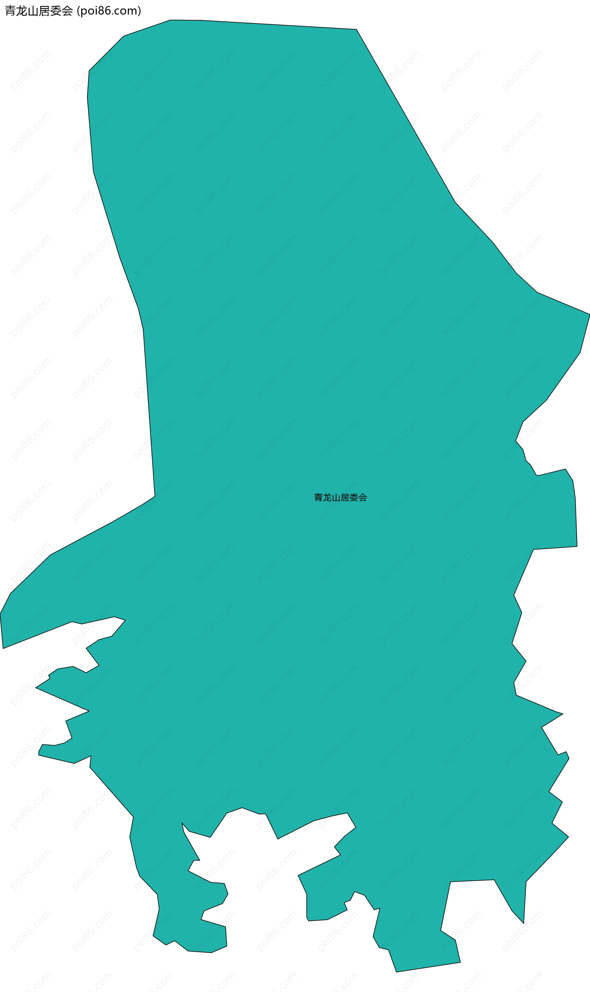 青龙山居委会边界地图