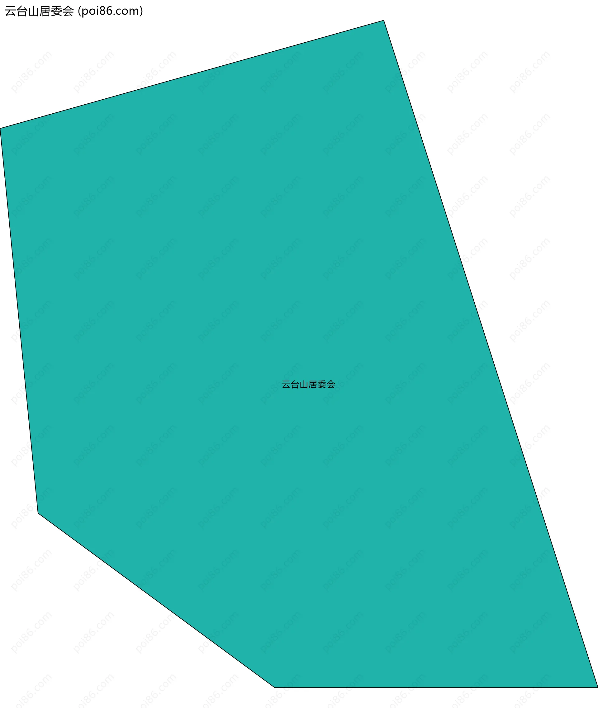 云台山居委会边界地图