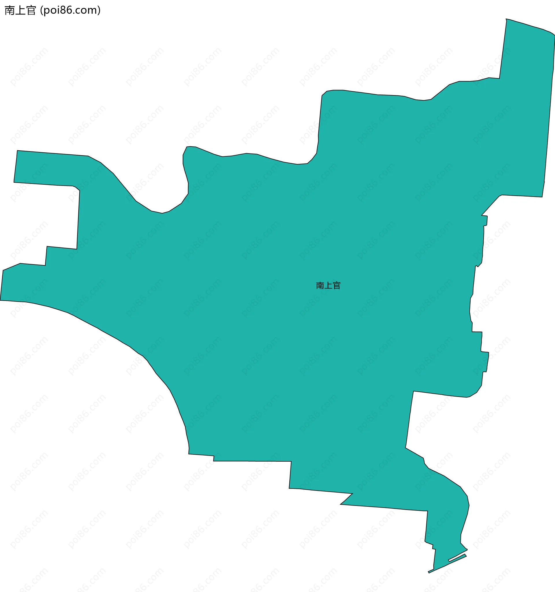 南上官边界地图