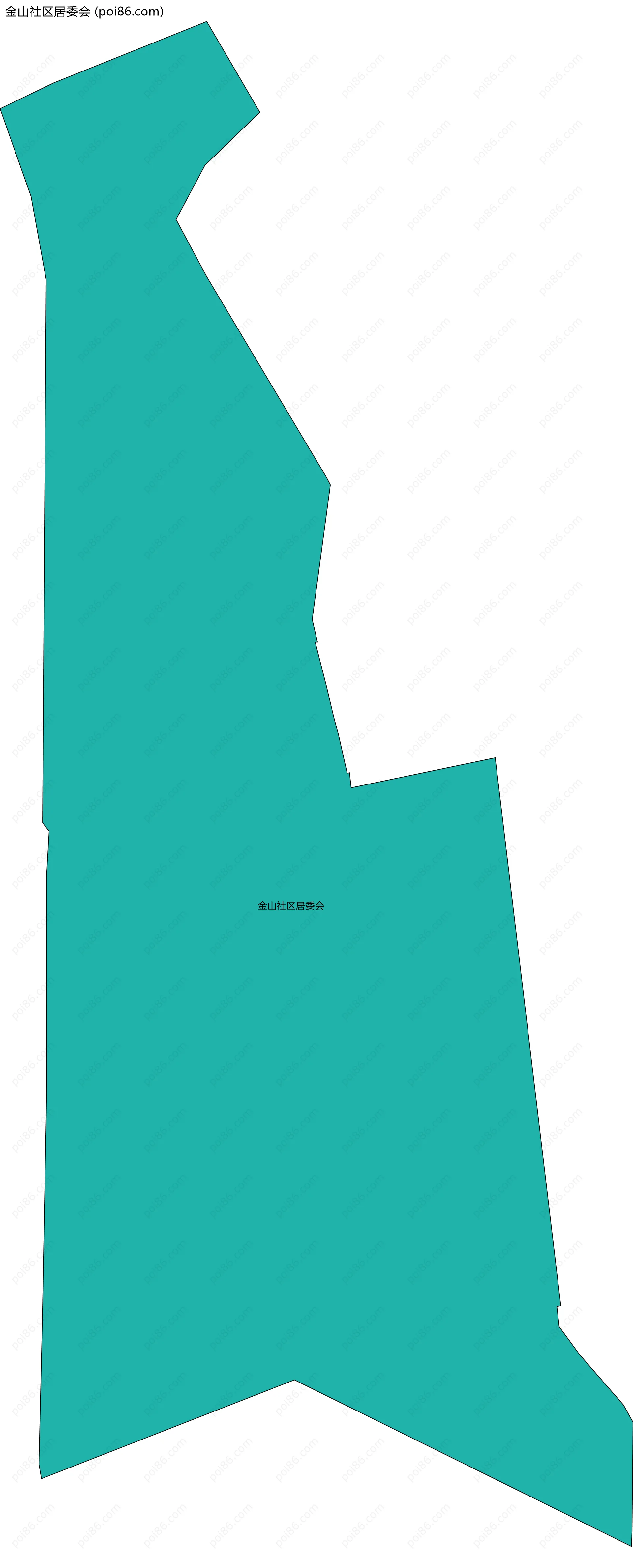 金山社区居委会边界地图