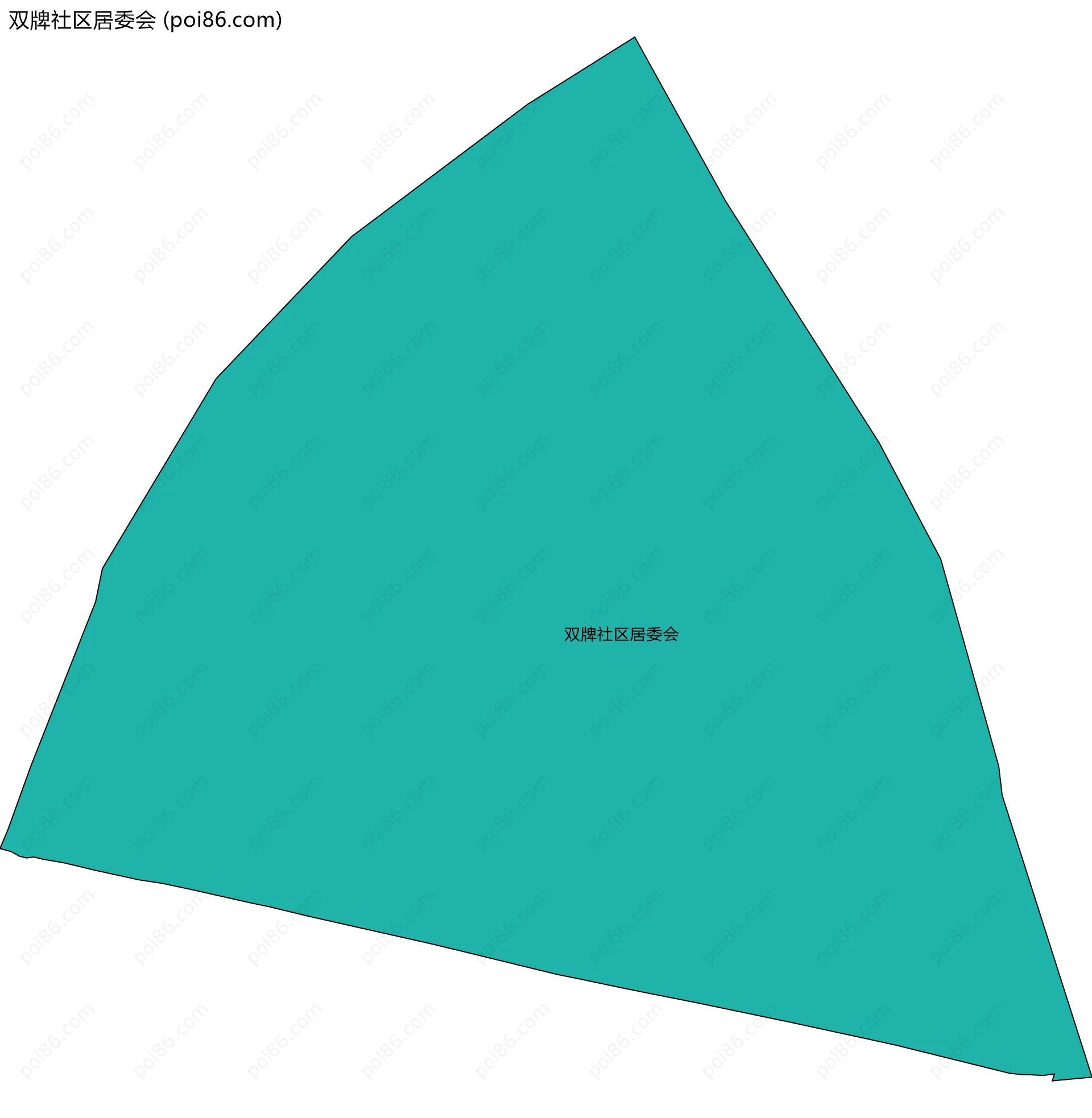 双牌社区居委会边界地图