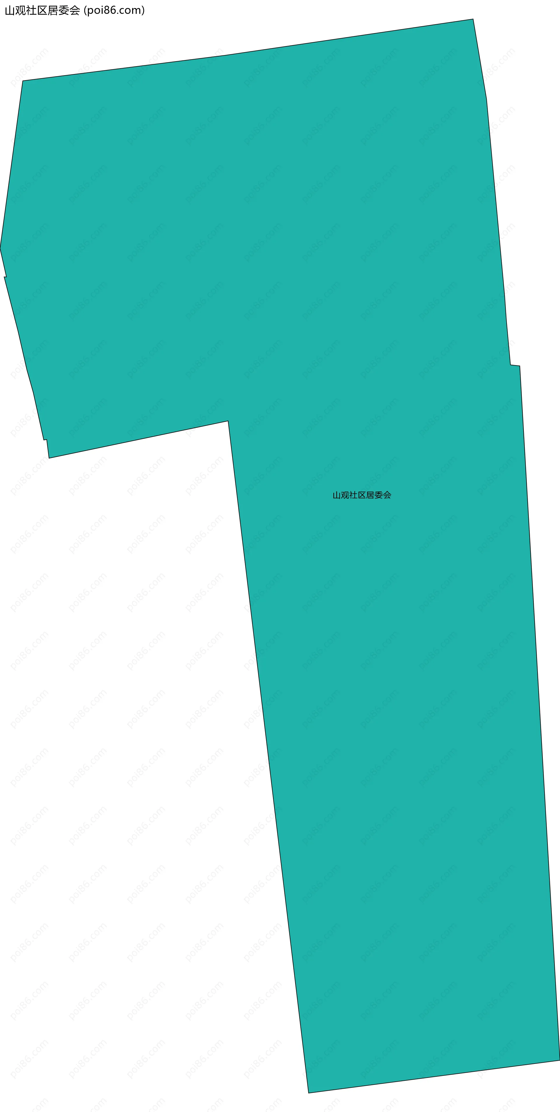 山观社区居委会边界地图