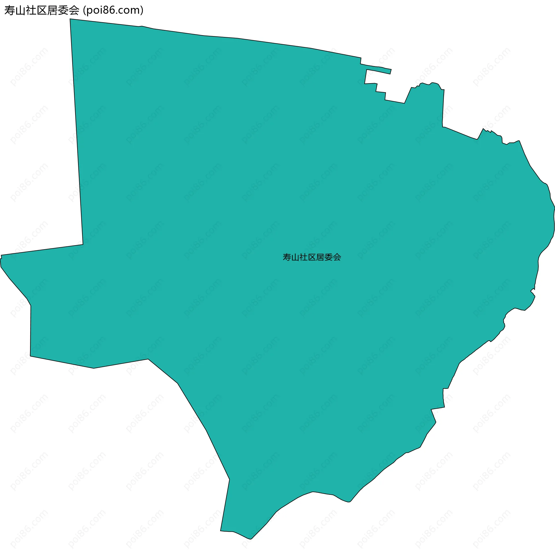 寿山社区居委会边界地图