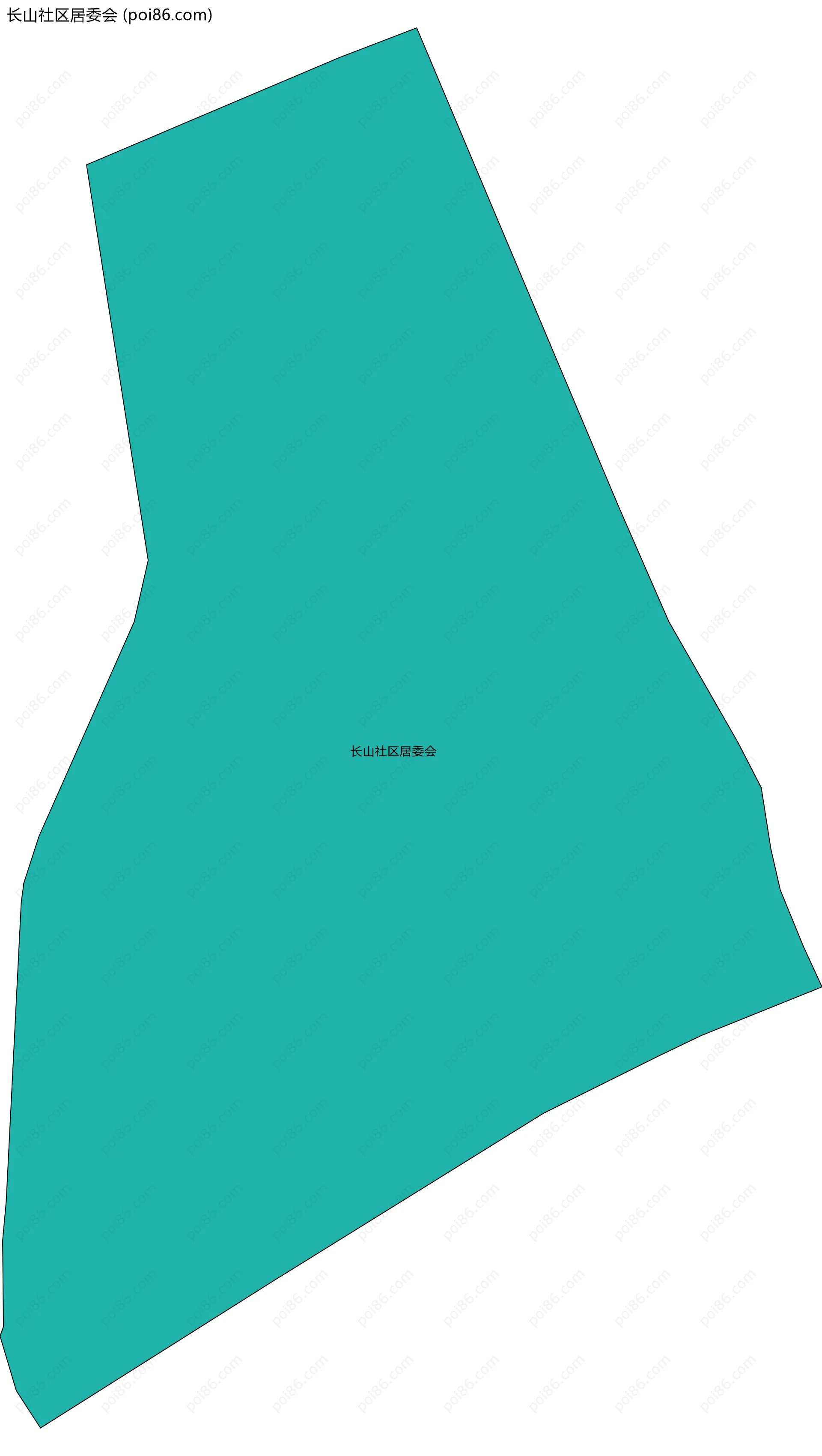 长山社区居委会边界地图