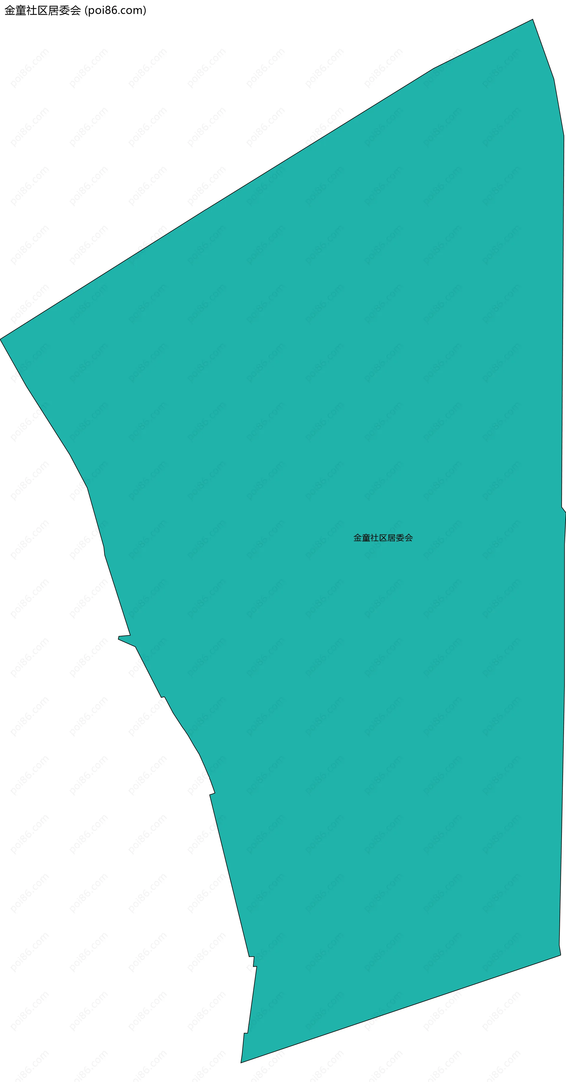 金童社区居委会边界地图