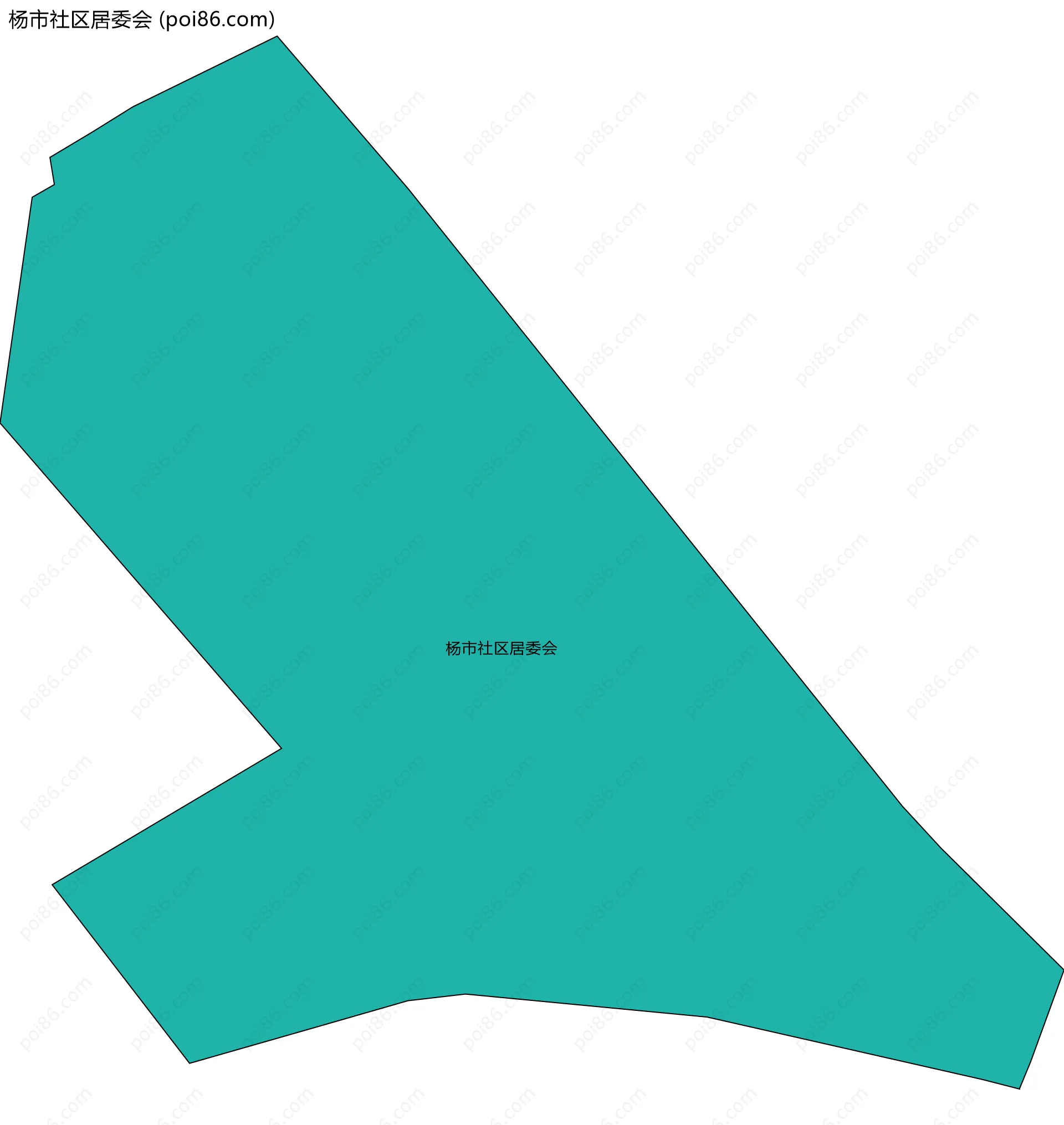 杨市社区居委会边界地图
