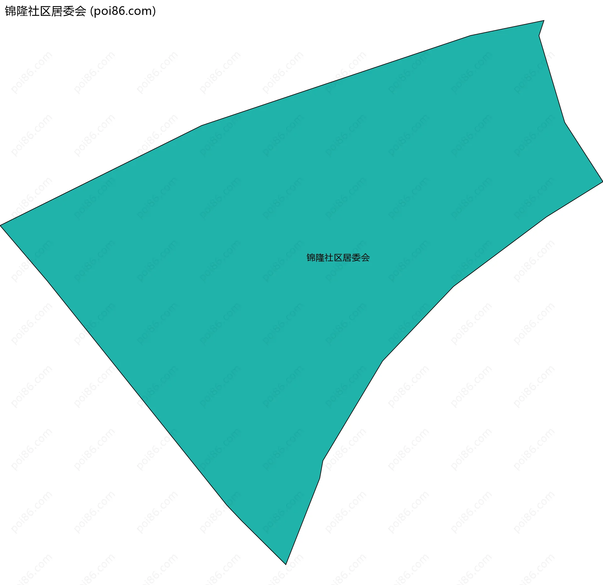 锦隆社区居委会边界地图
