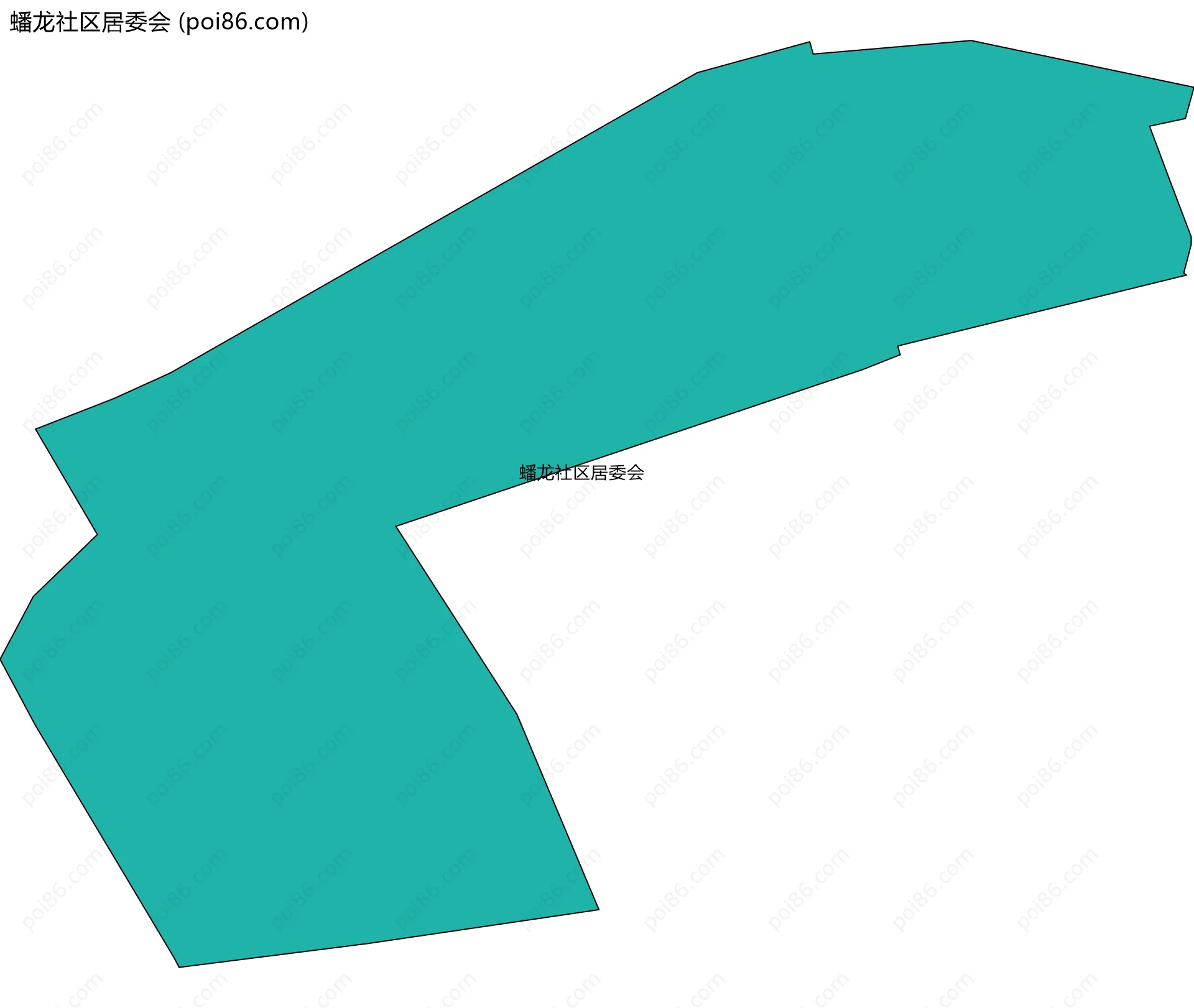 蟠龙社区居委会边界地图