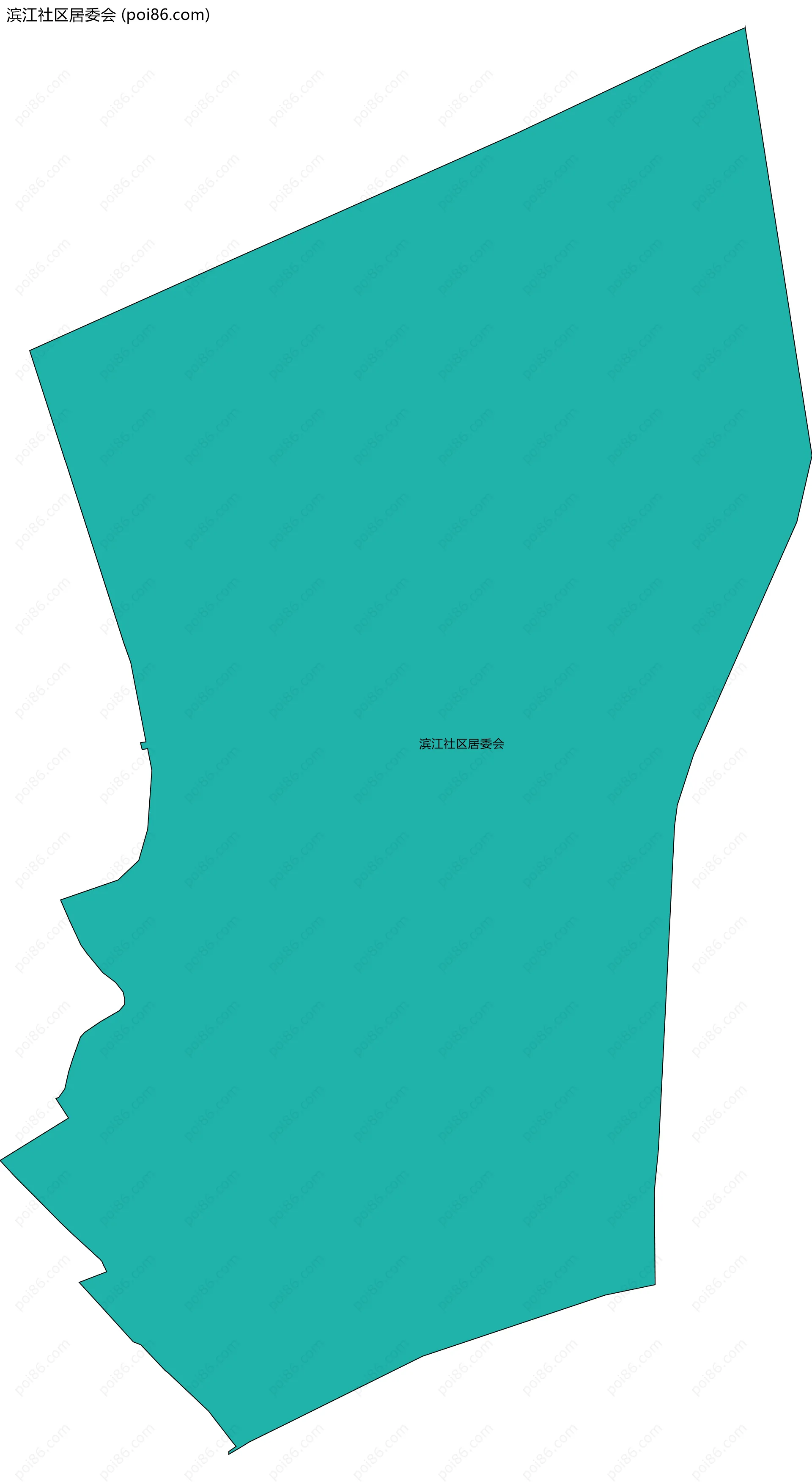 滨江社区居委会边界地图