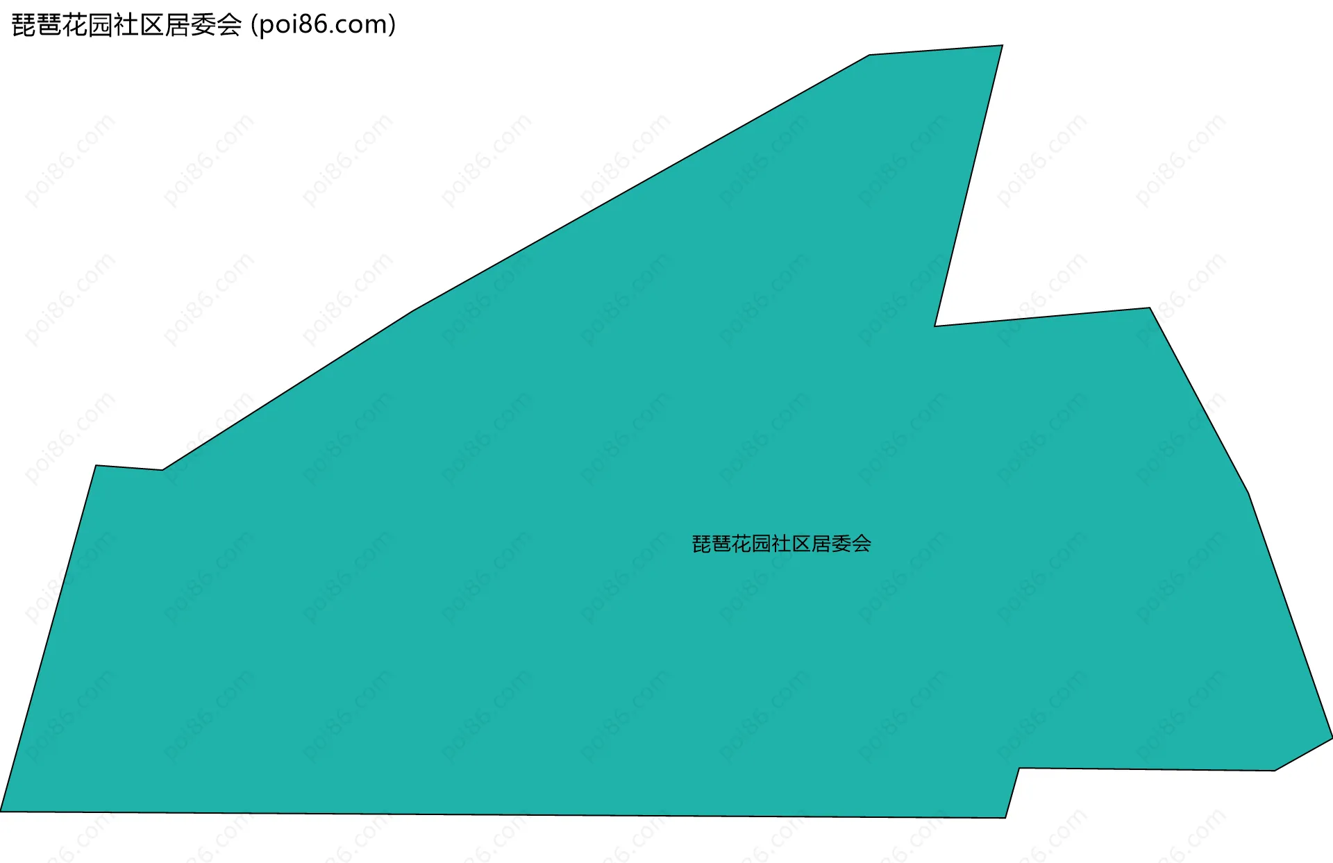 琵琶花园社区居委会边界地图