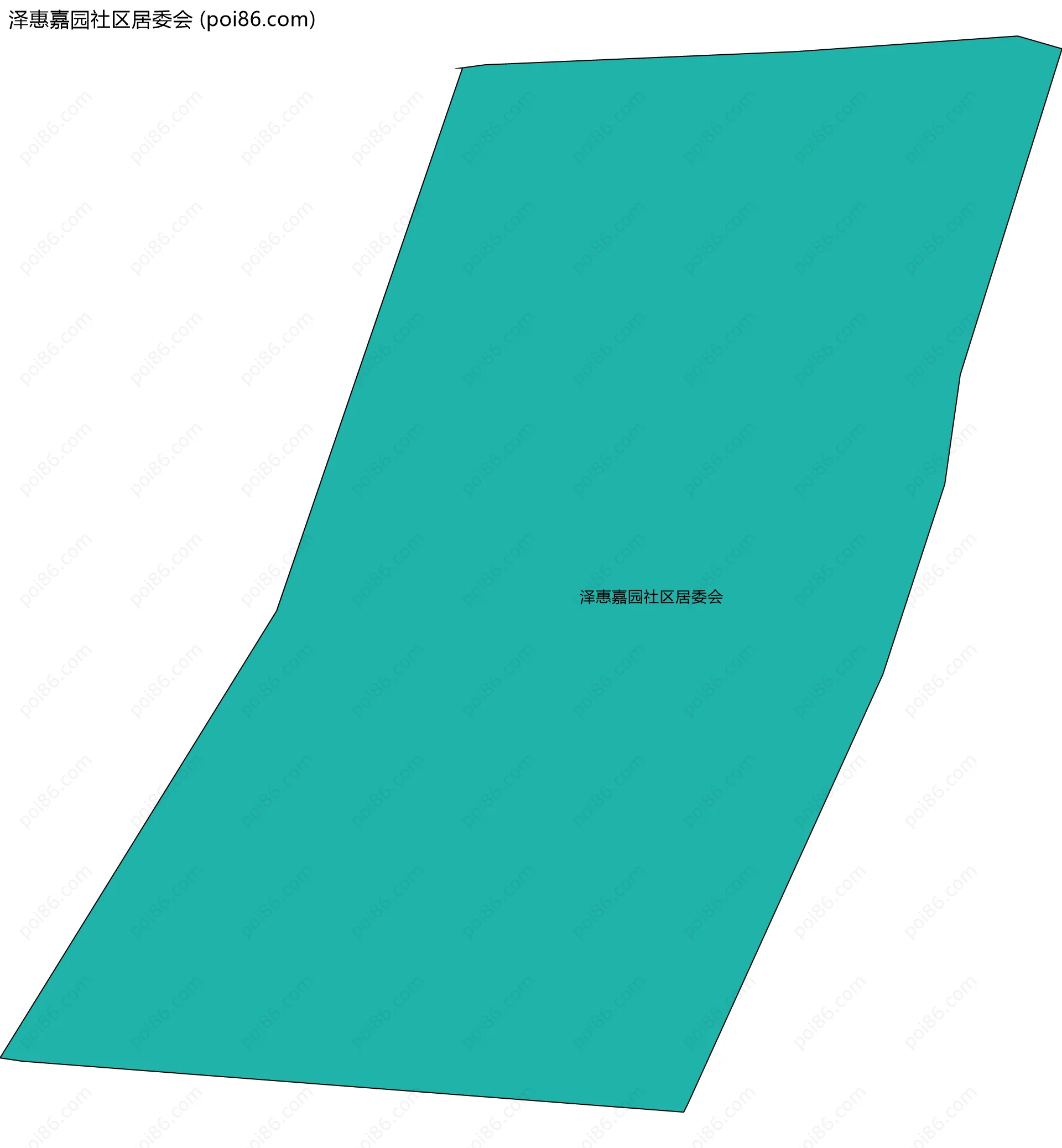 泽惠嘉园社区居委会边界地图