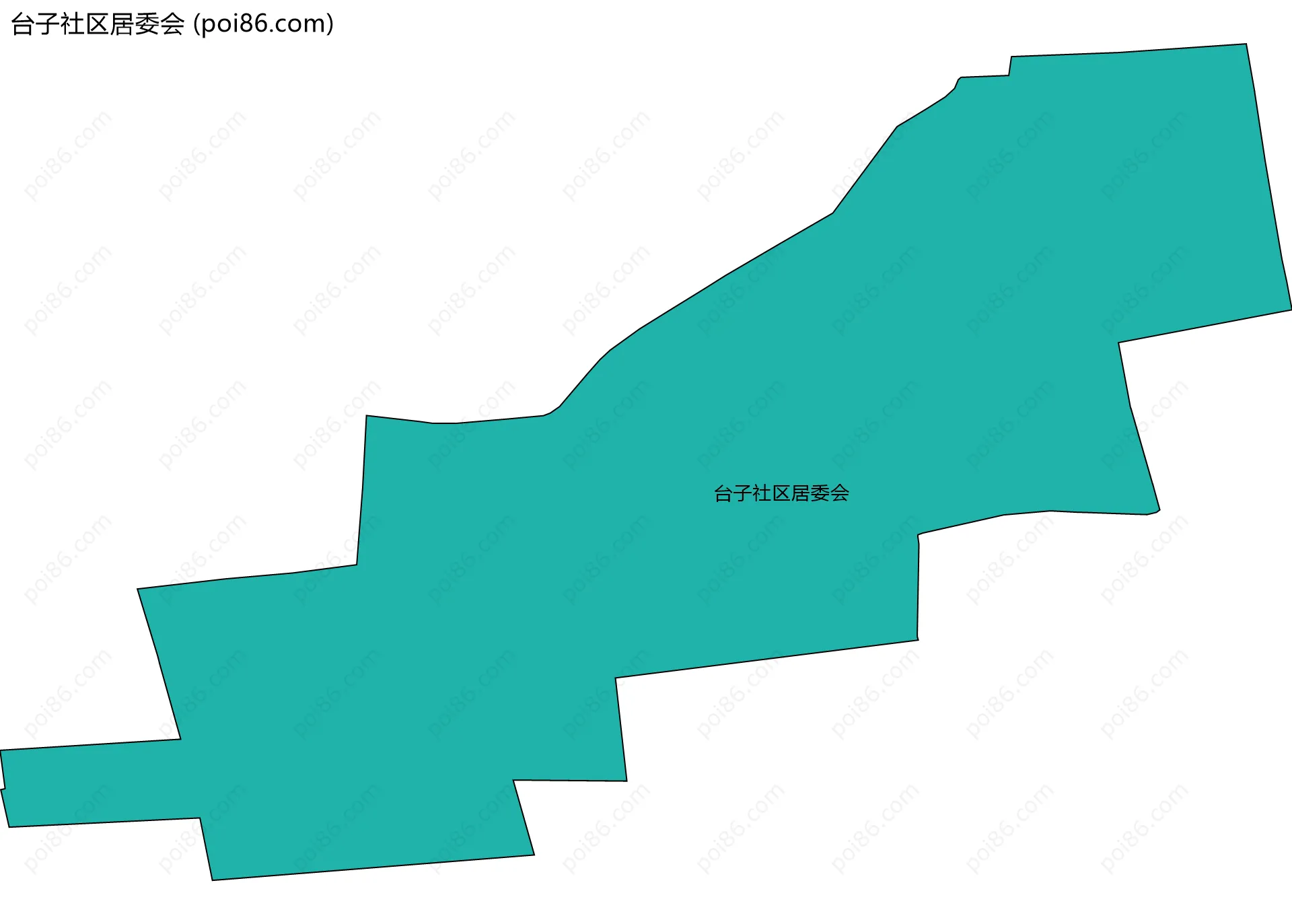 台子社区居委会边界地图