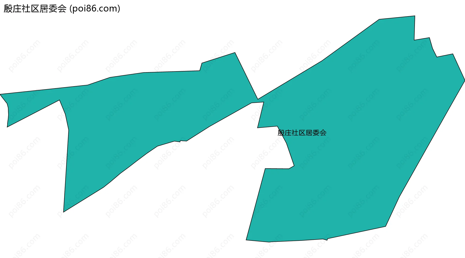 殷庄社区居委会边界地图