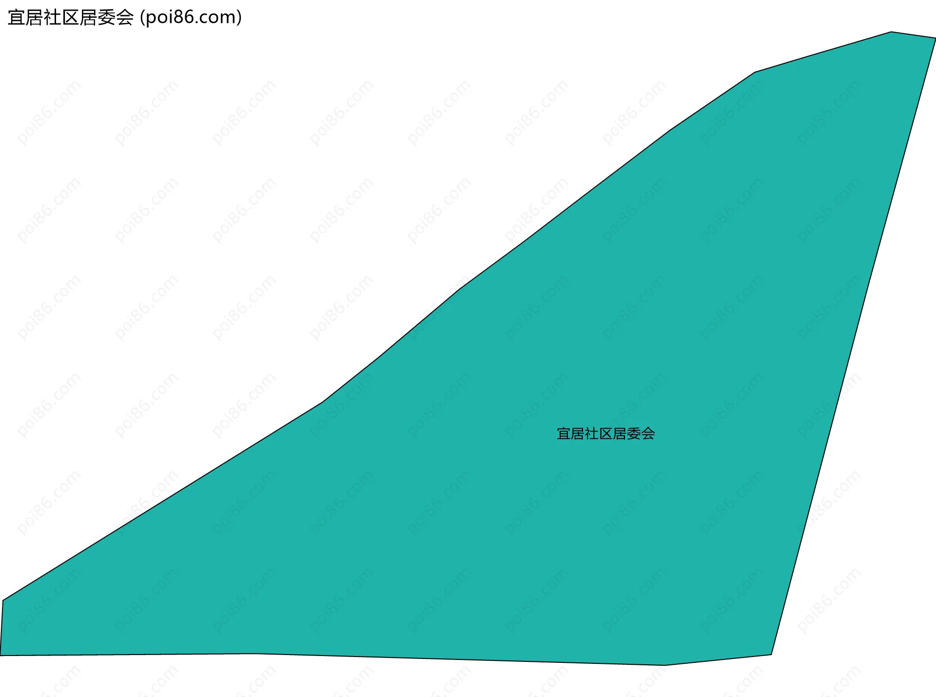 宜居社区居委会边界地图