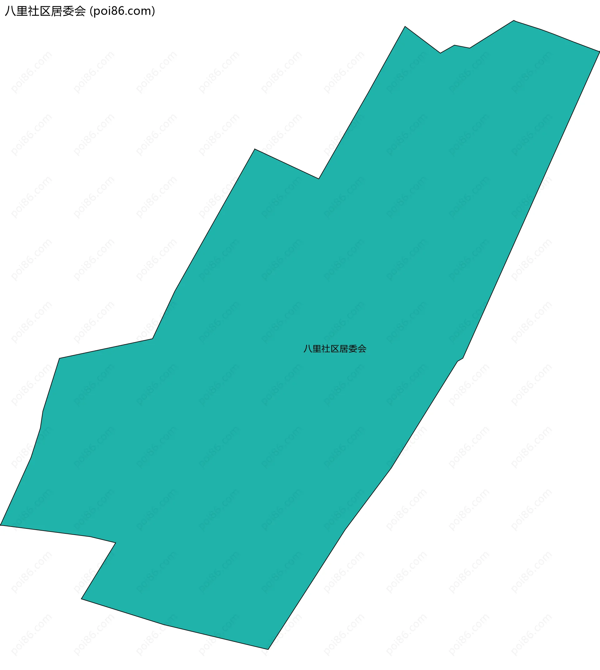 八里社区居委会边界地图