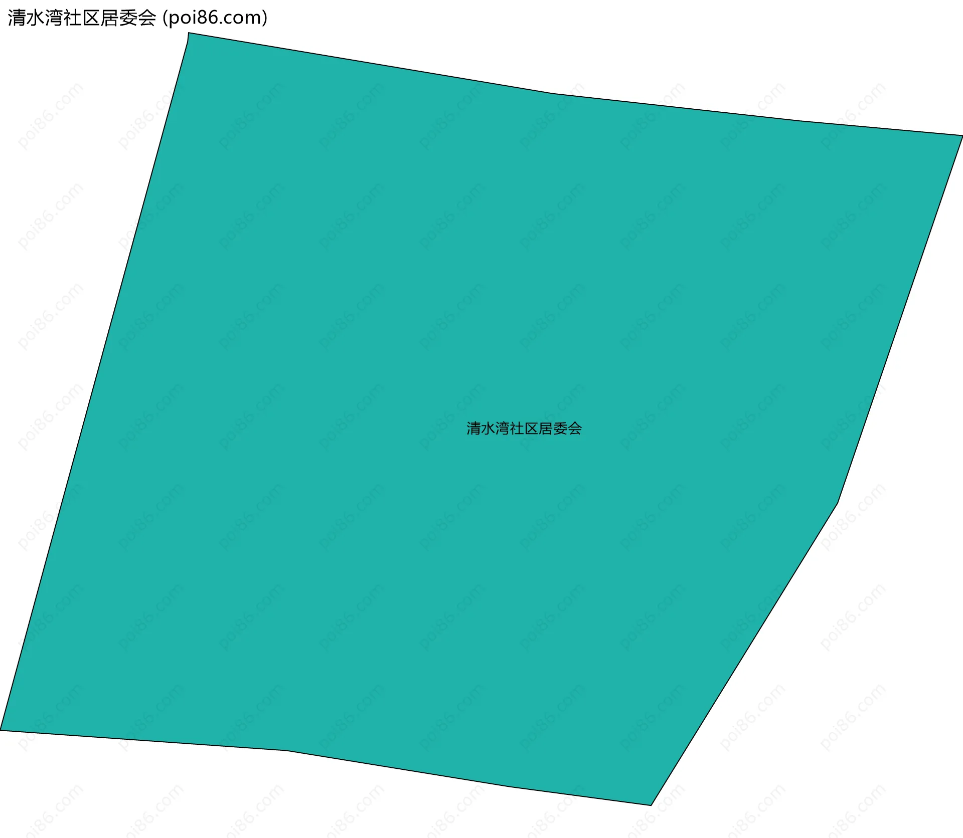 清水湾社区居委会边界地图