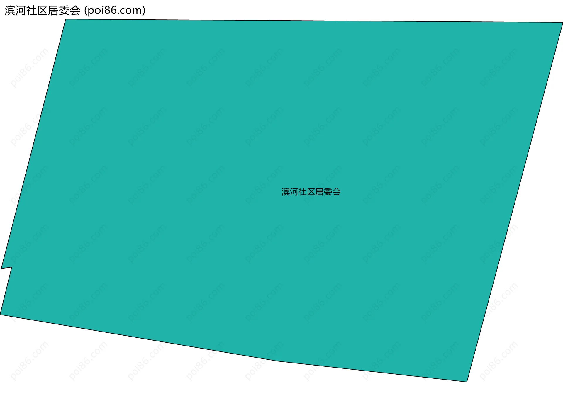 滨河社区居委会边界地图