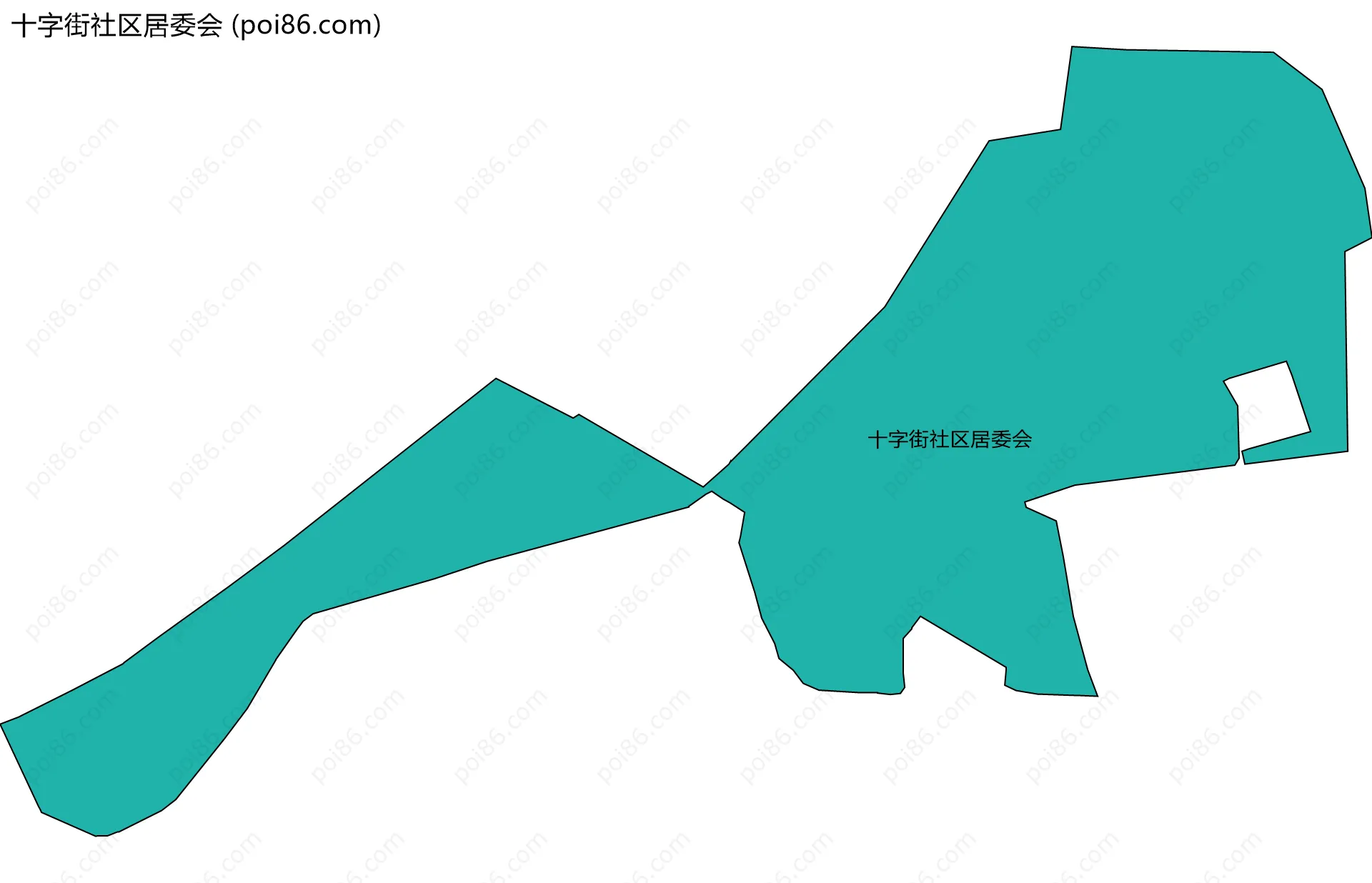 十字街社区居委会边界地图