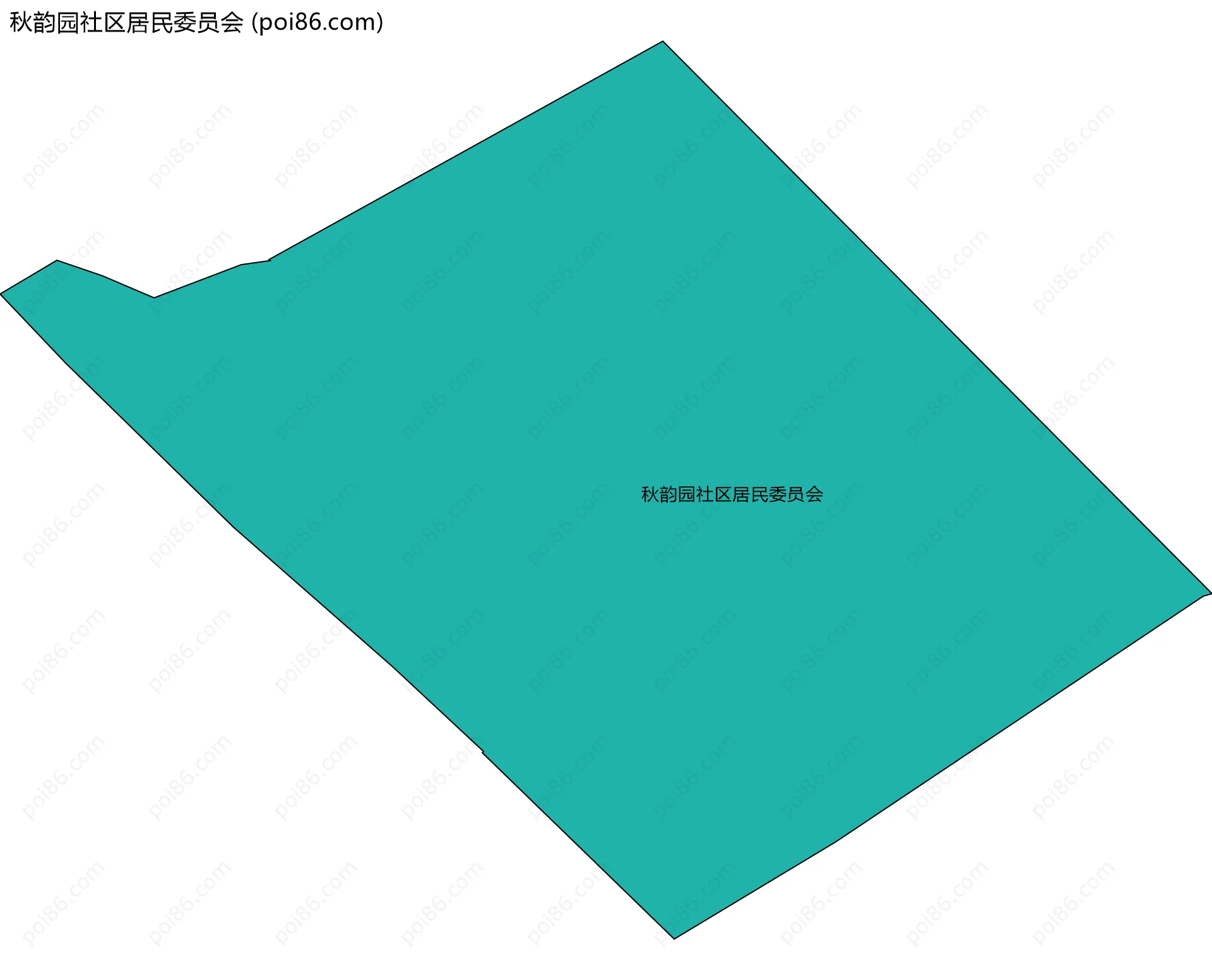 秋韵园社区居民委员会边界地图