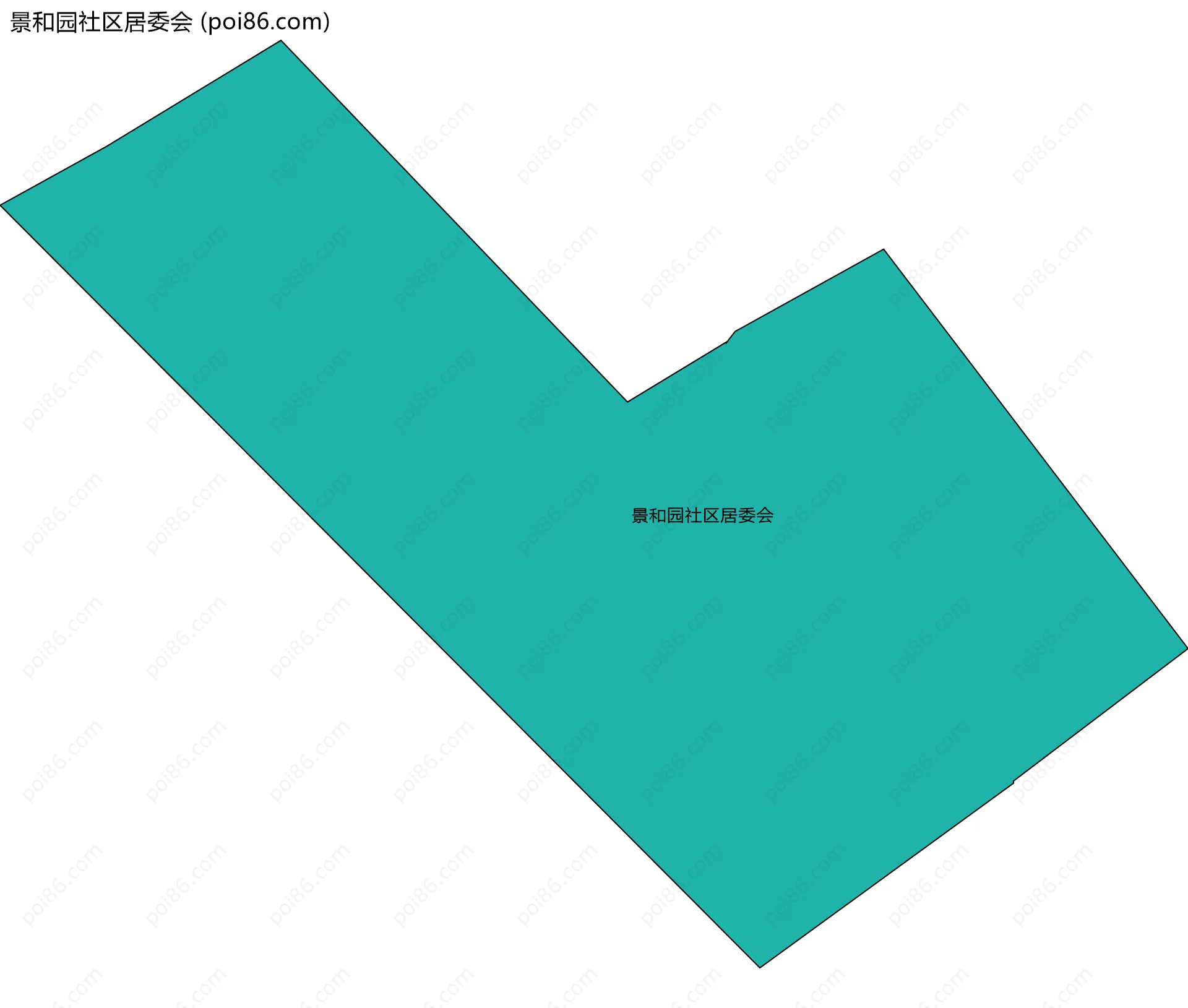 景和园社区居委会边界地图