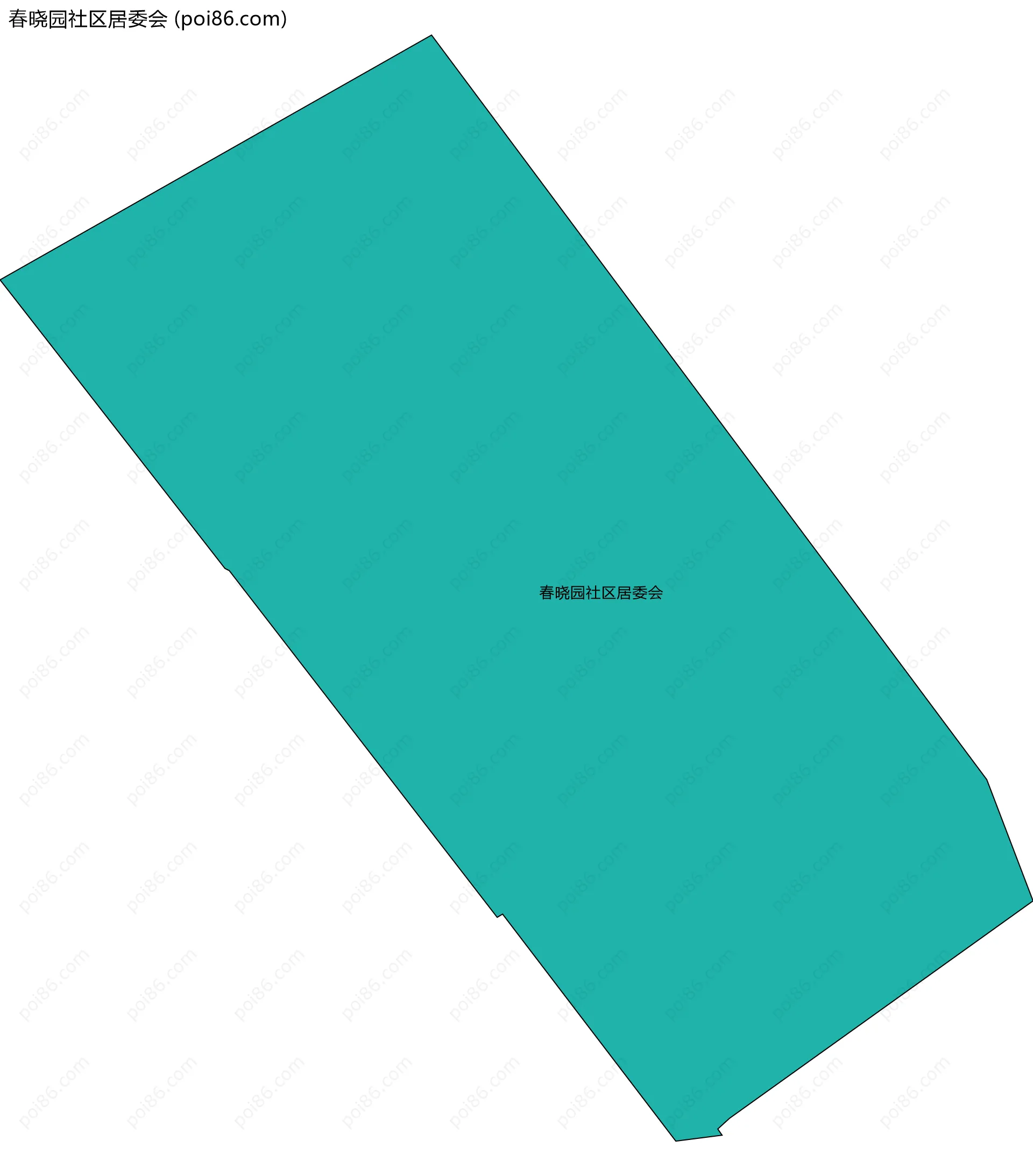 春晓园社区居委会边界地图