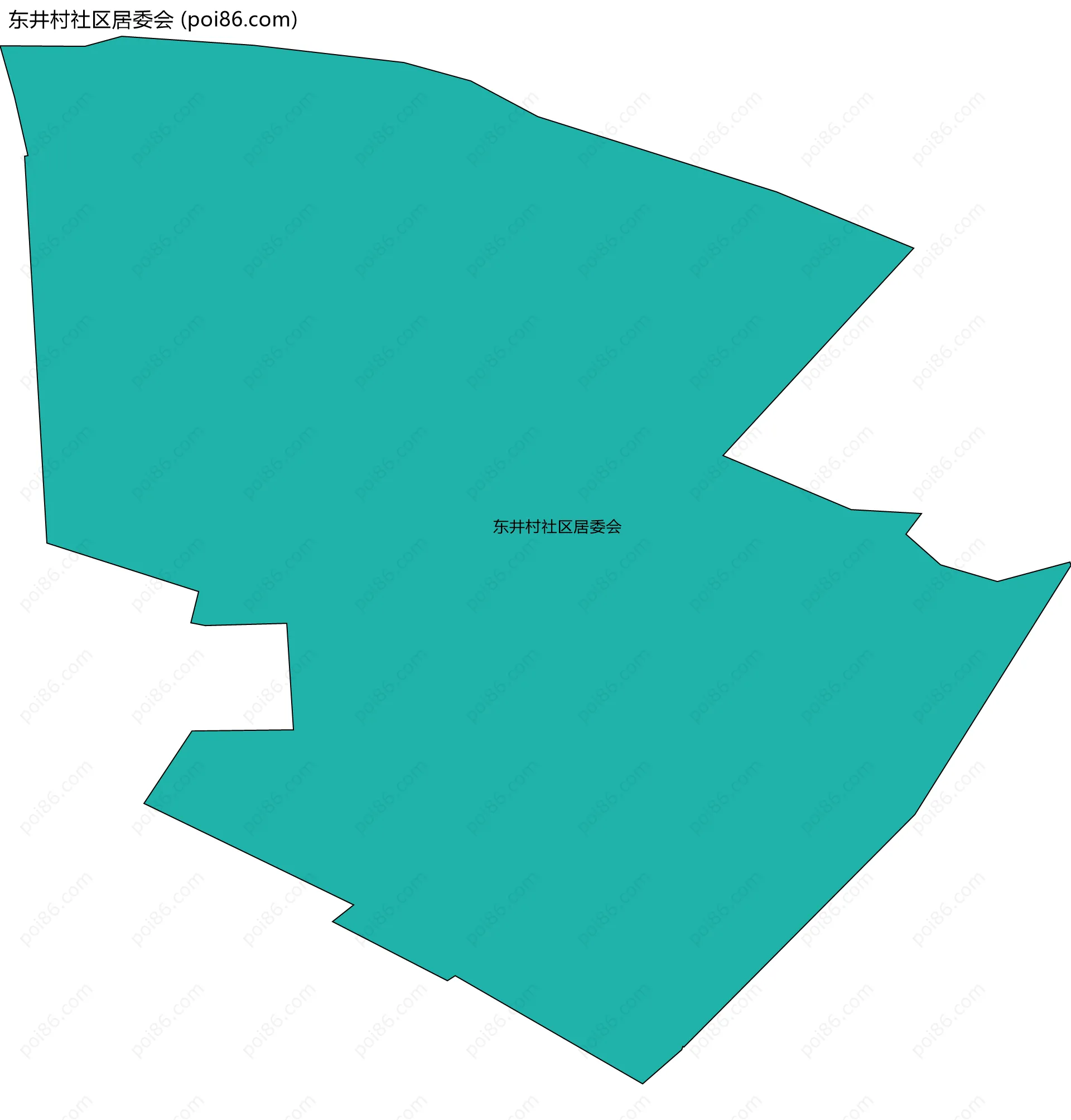 东井村社区居委会边界地图