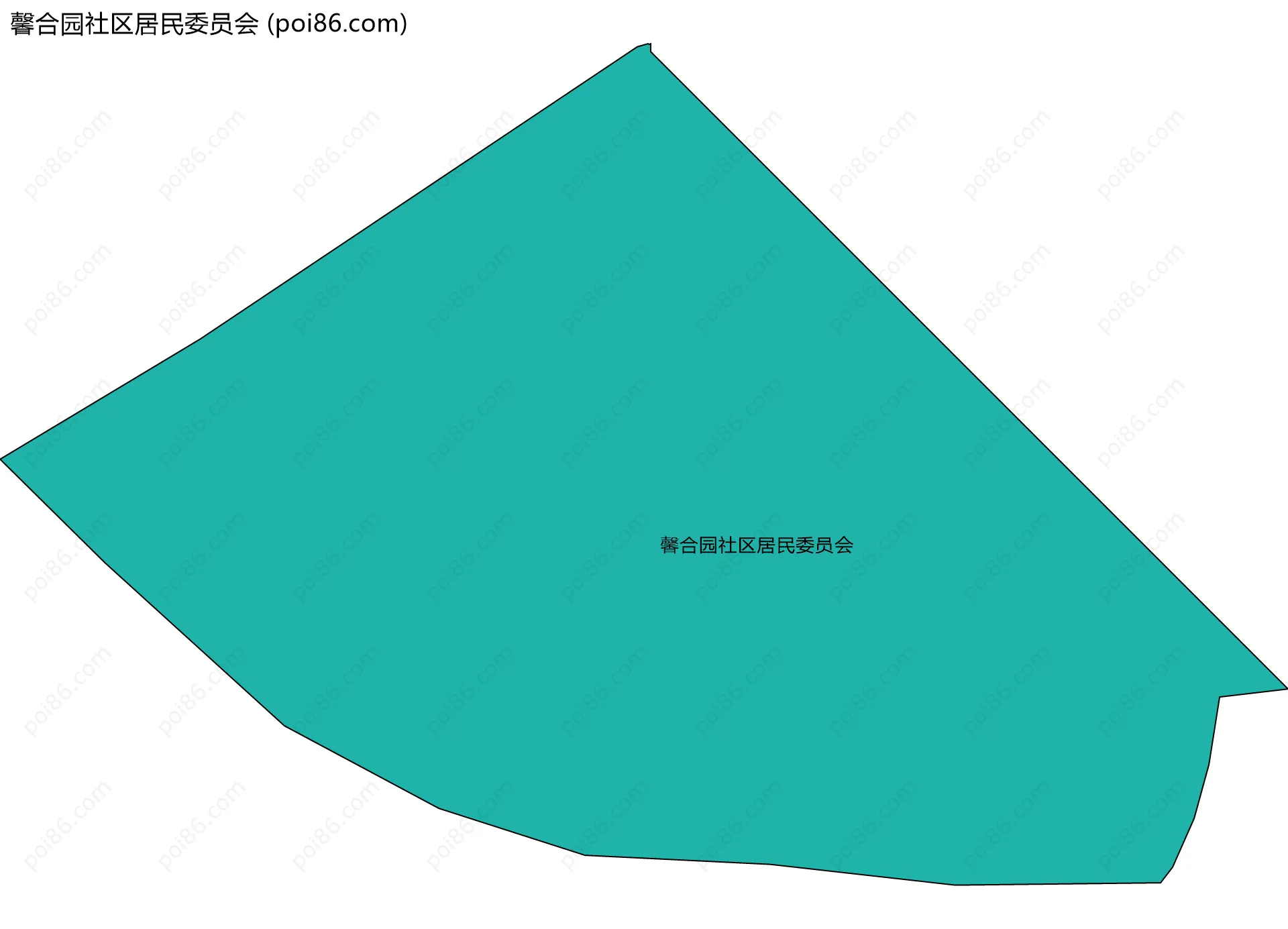 馨合园社区居民委员会边界地图