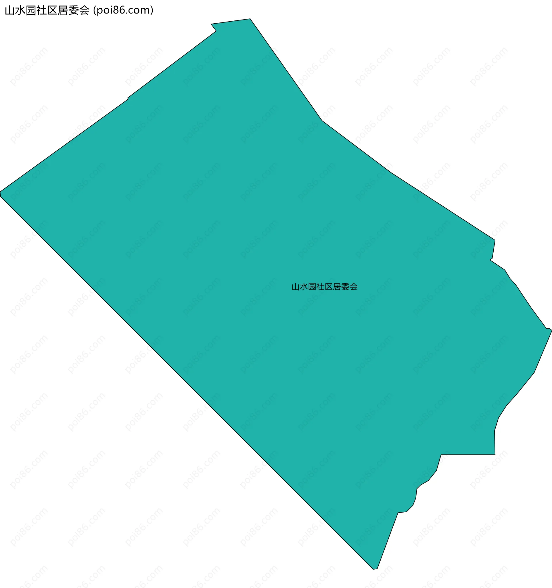 山水园社区居委会边界地图
