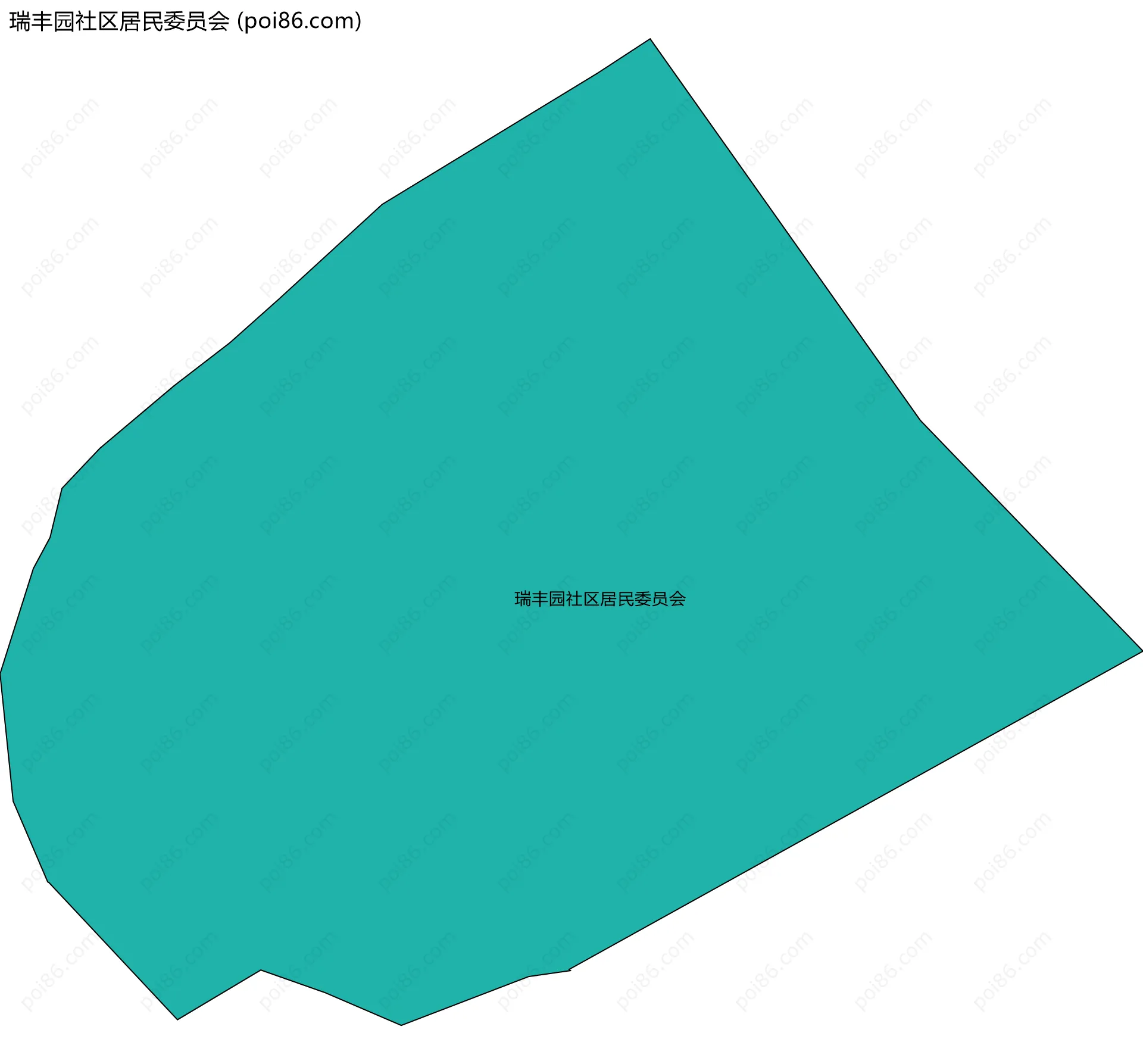 瑞丰园社区居民委员会边界地图