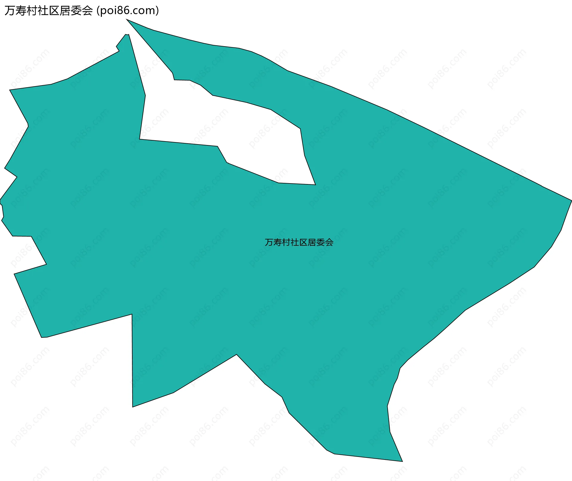 万寿村社区居委会边界地图