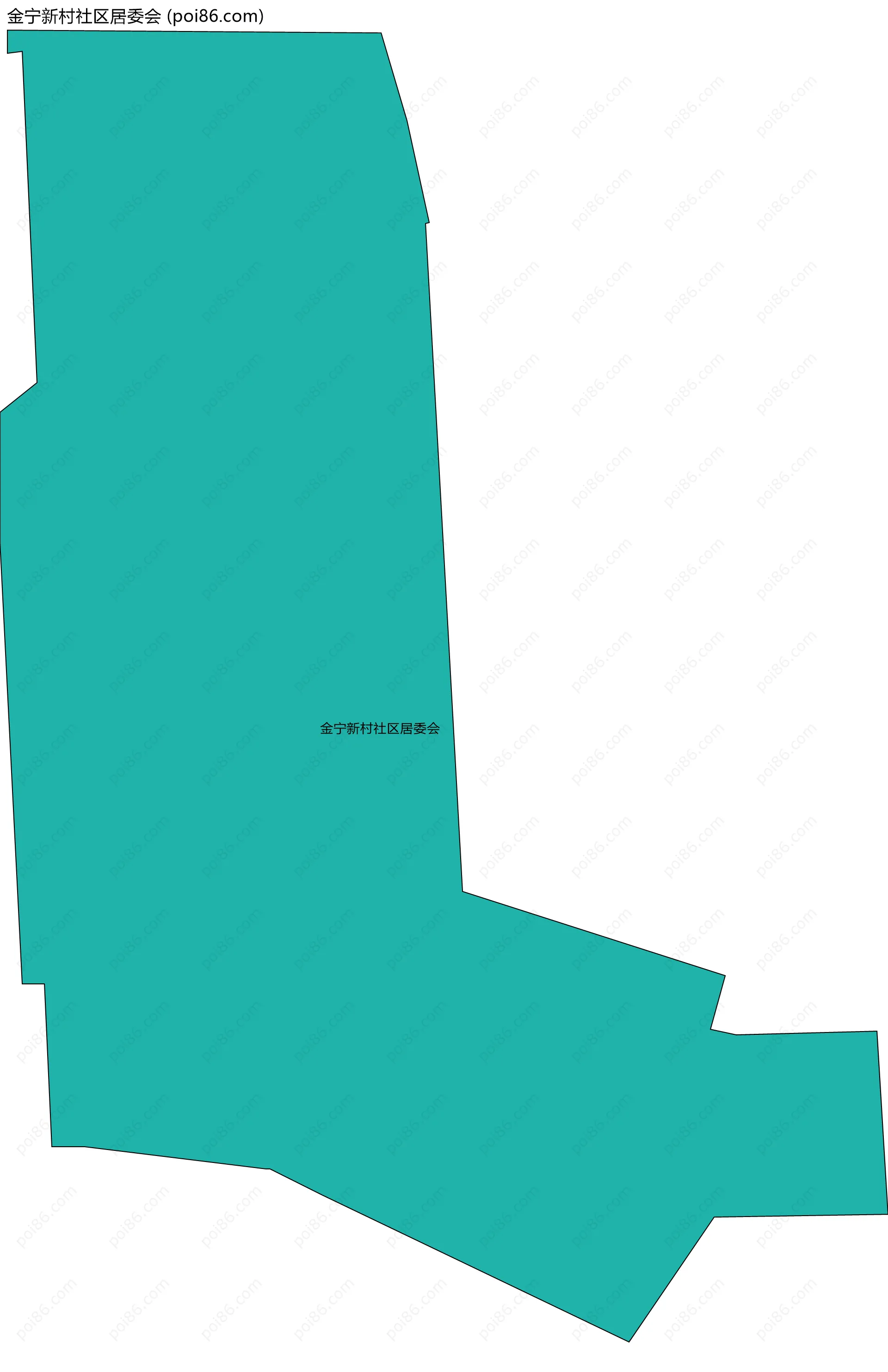 金宁新村社区居委会边界地图