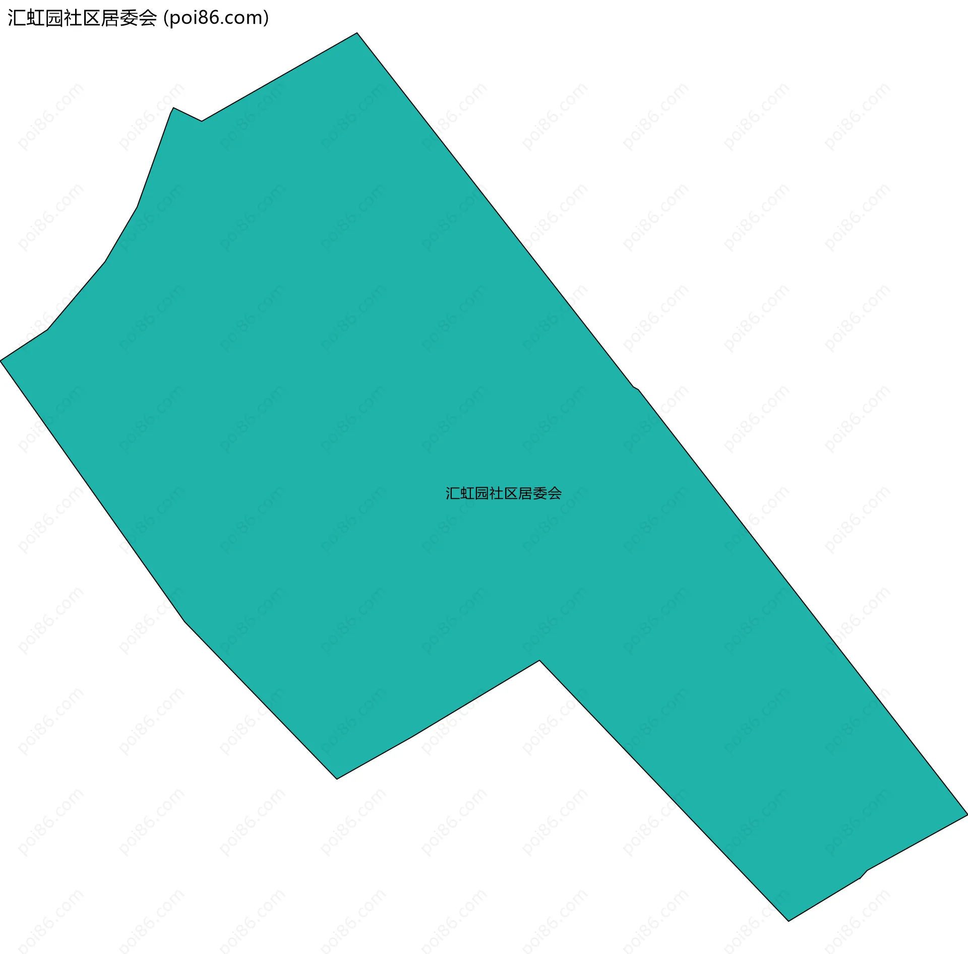 汇虹园社区居委会边界地图