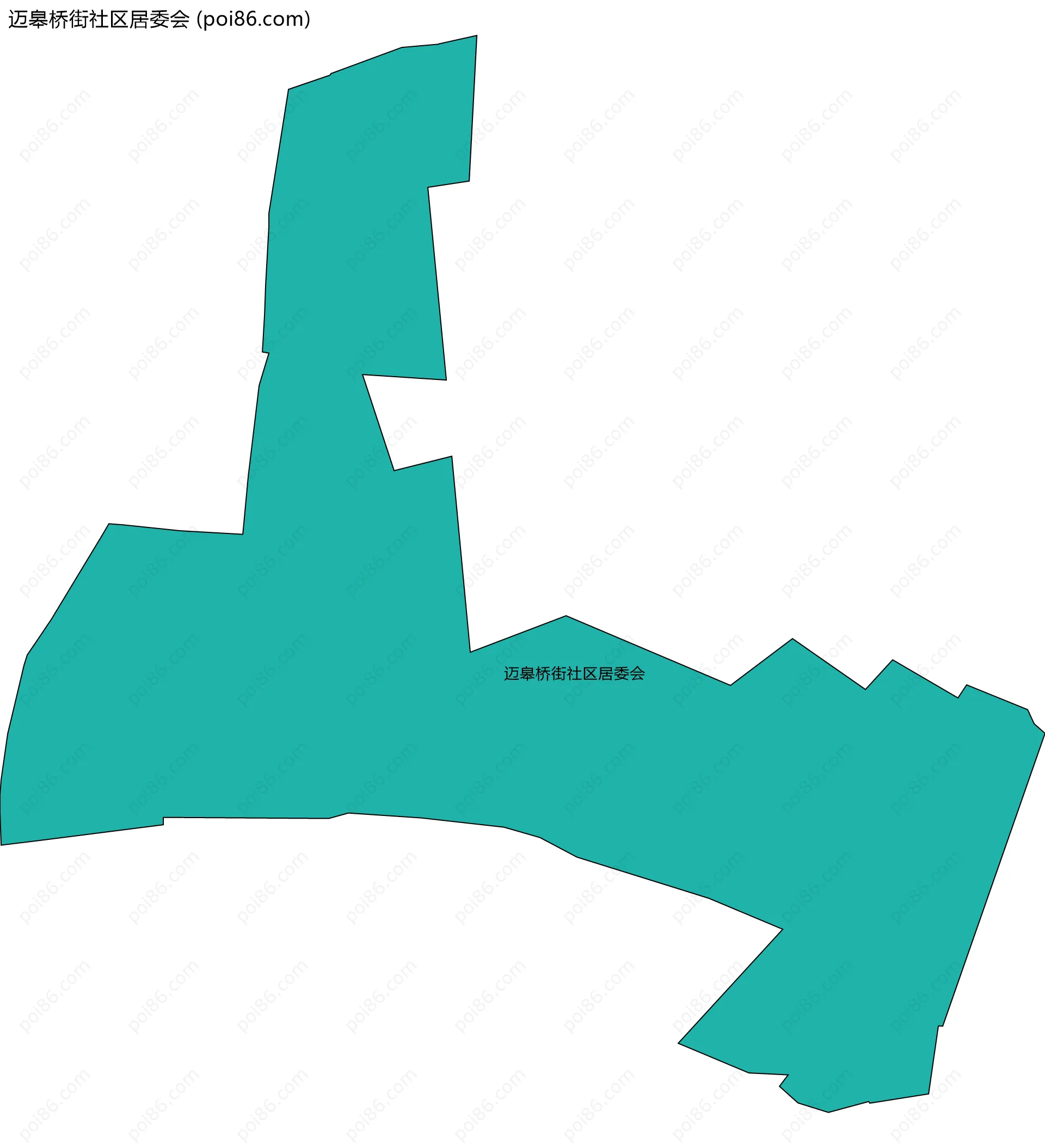 迈皋桥街社区居委会边界地图
