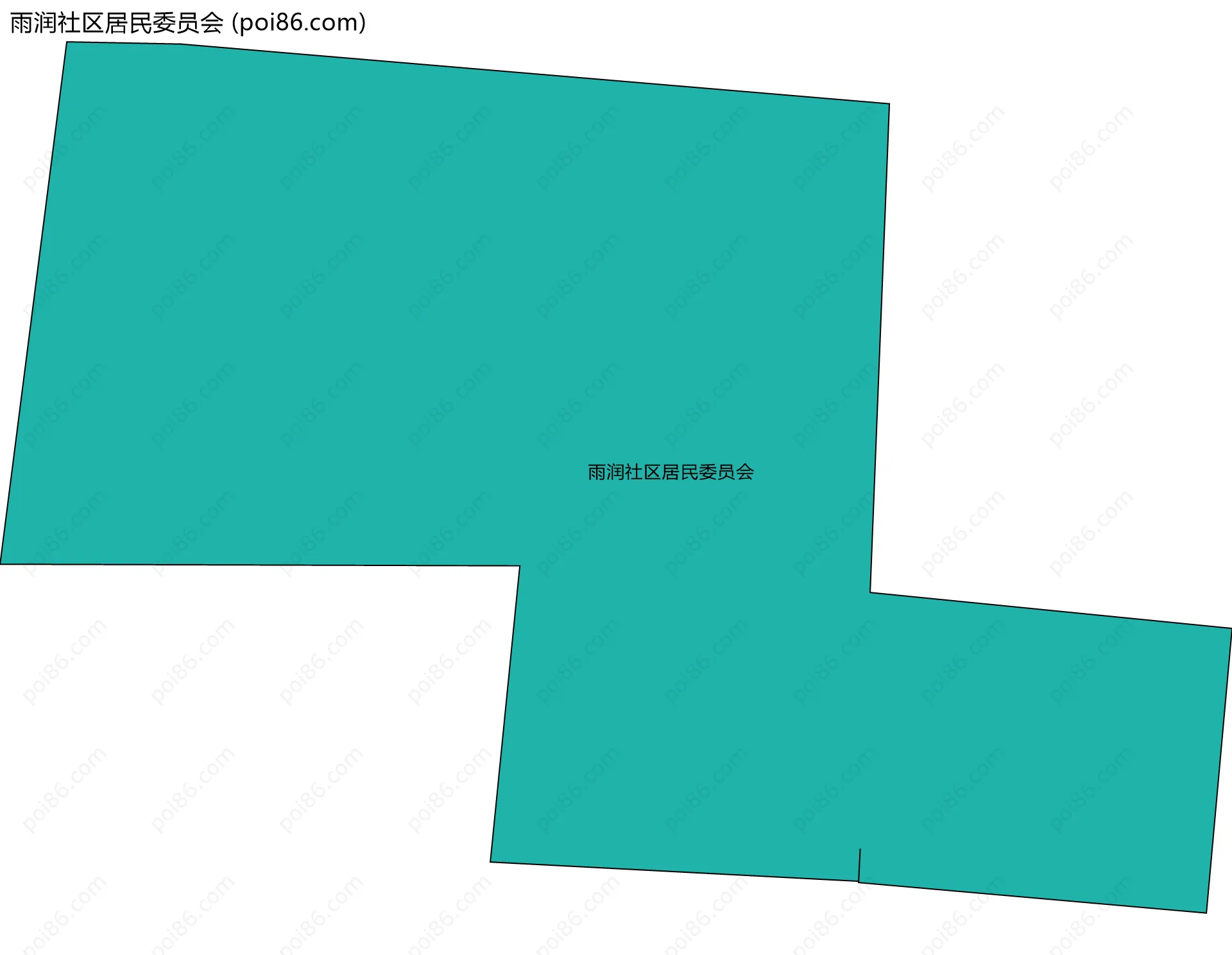 雨润社区居民委员会边界地图