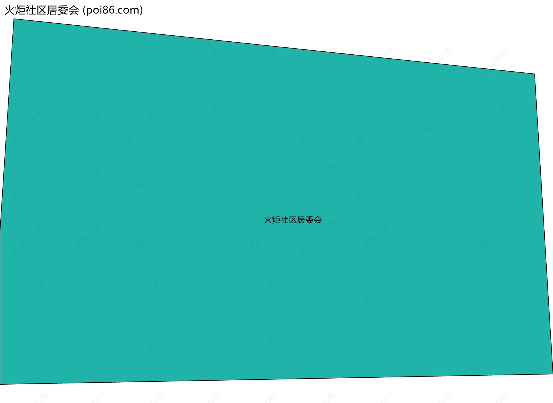 火炬社区居委会边界地图