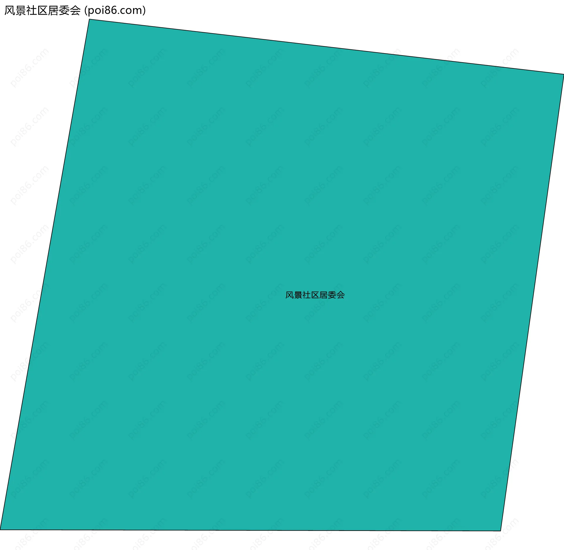 风景社区居委会边界地图