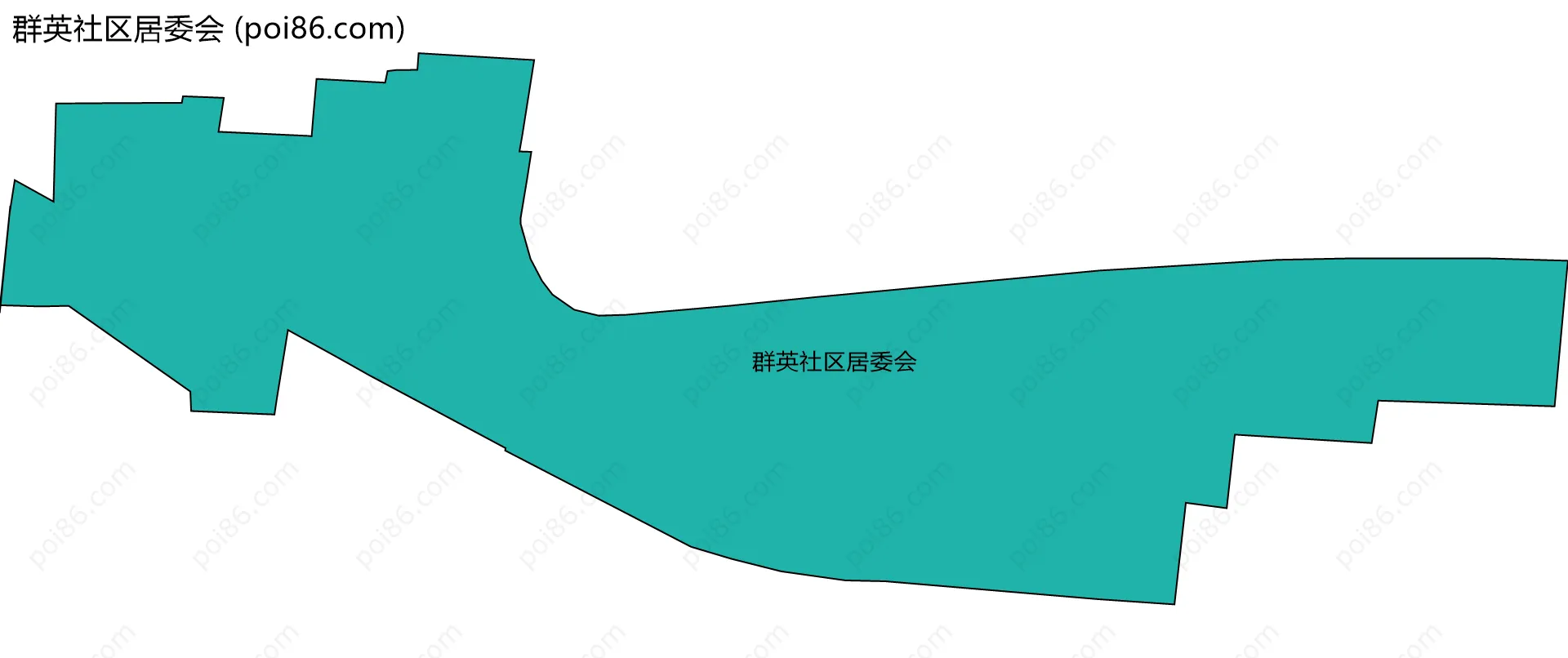 群英社区居委会边界地图