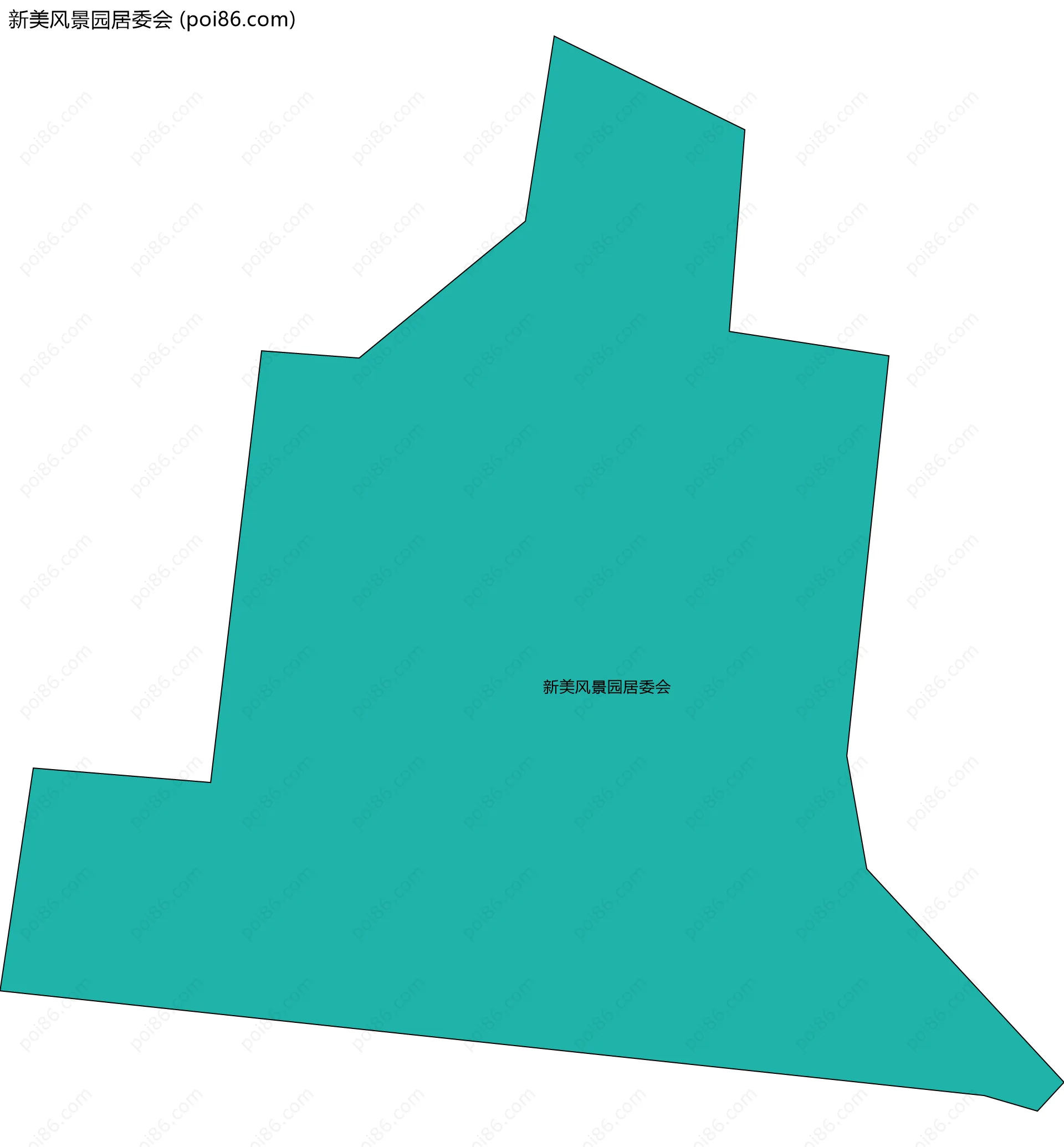 新美风景园居委会边界地图