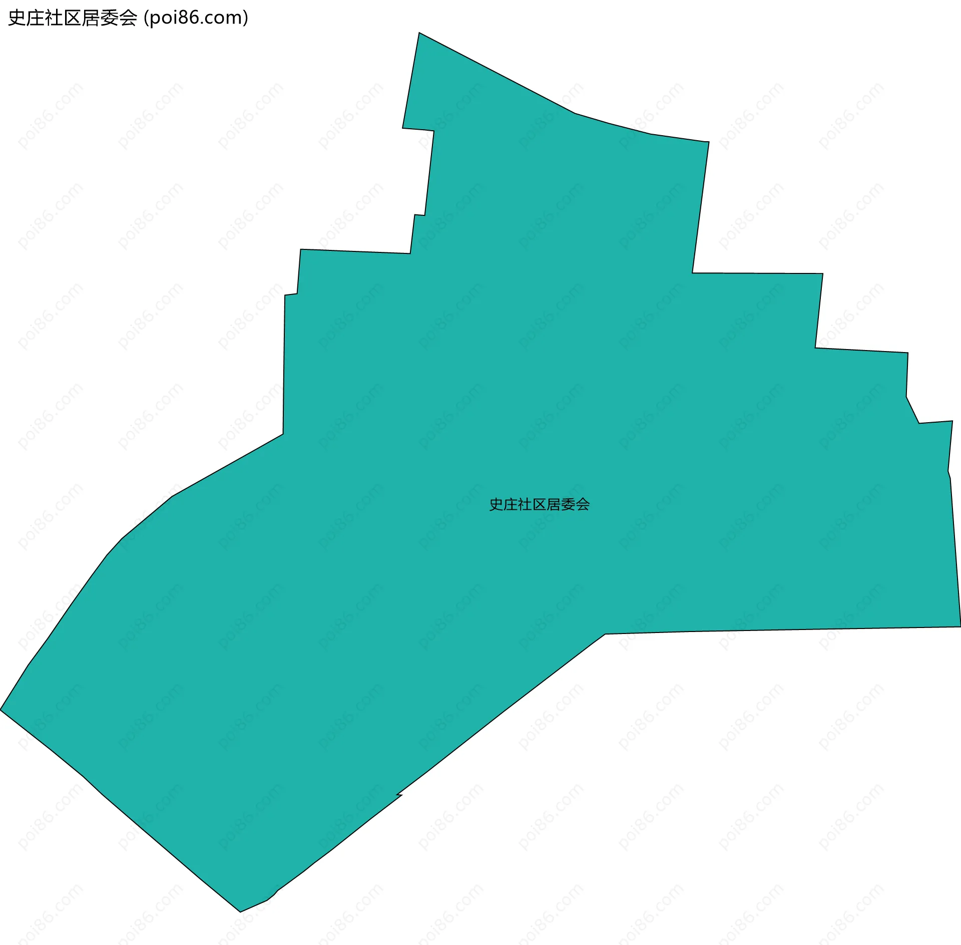 史庄社区居委会边界地图