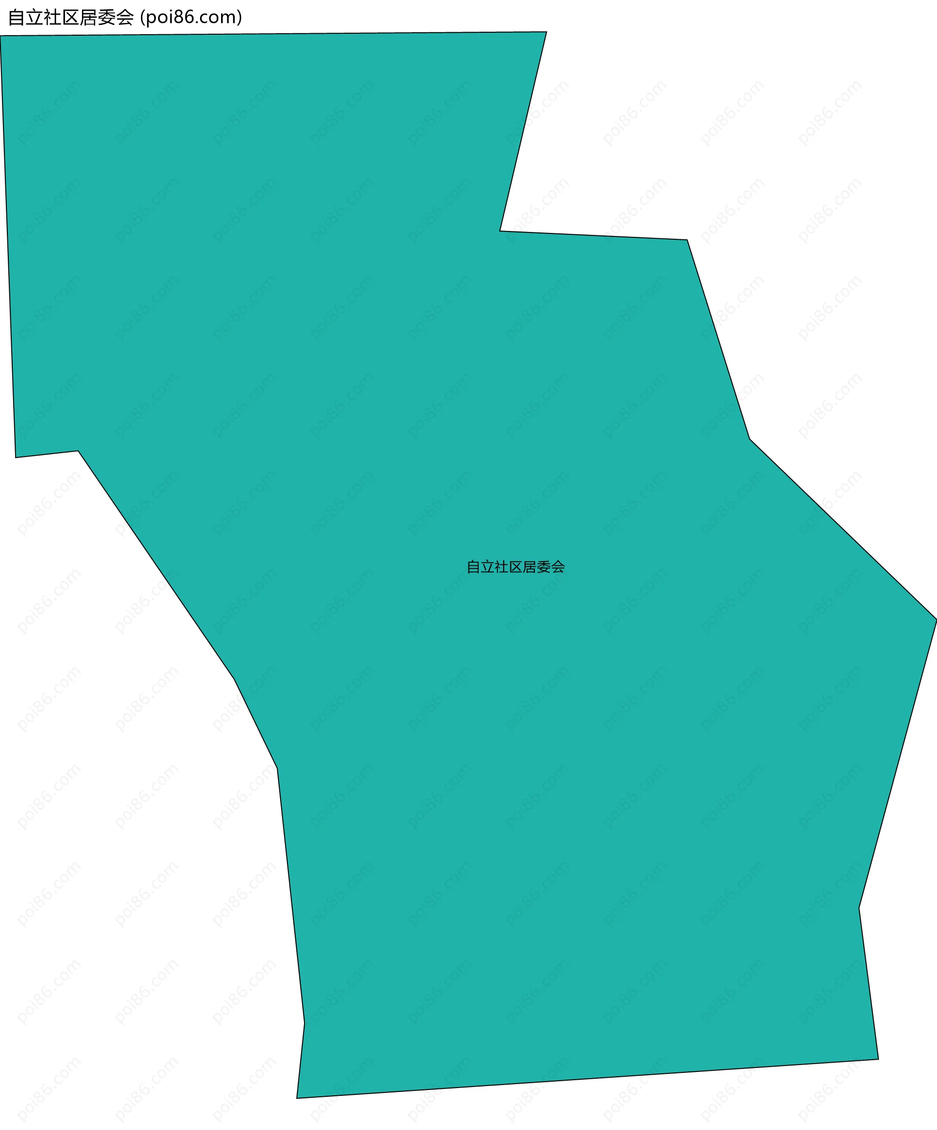 自立社区居委会边界地图