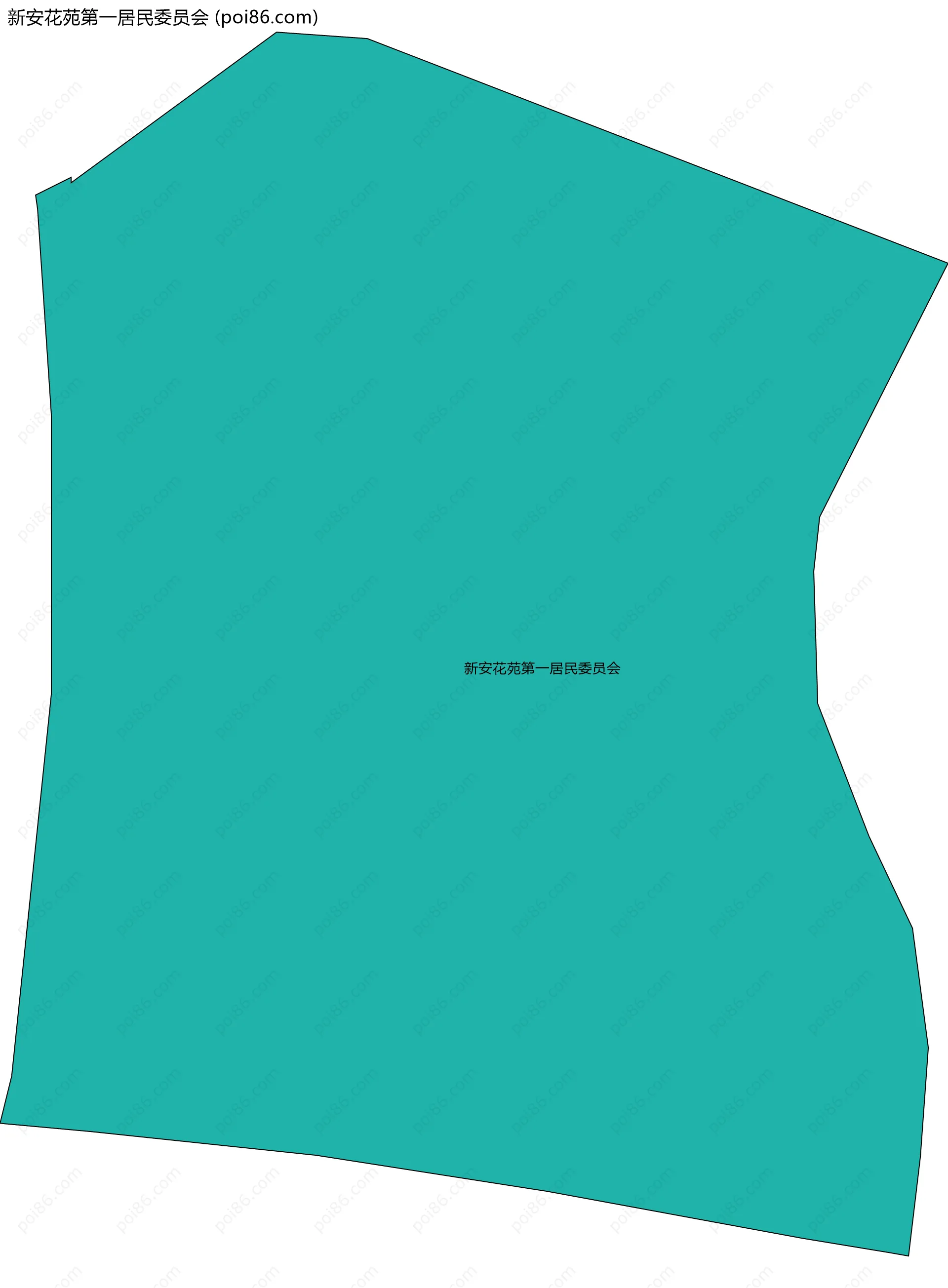 新安花苑第一居民委员会边界地图