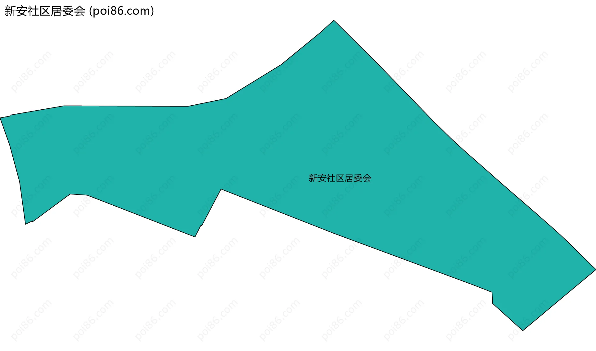 新安社区居委会边界地图