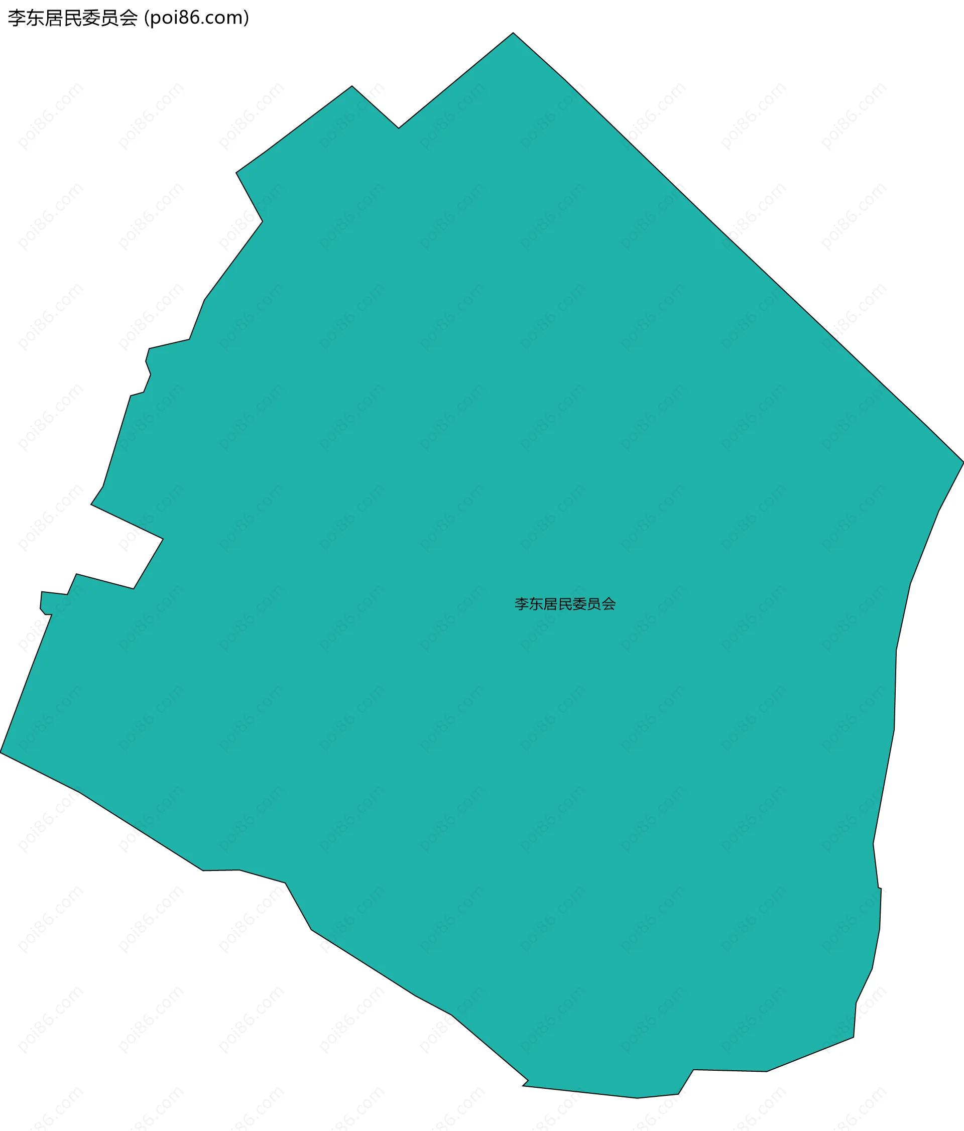 李东居民委员会边界地图