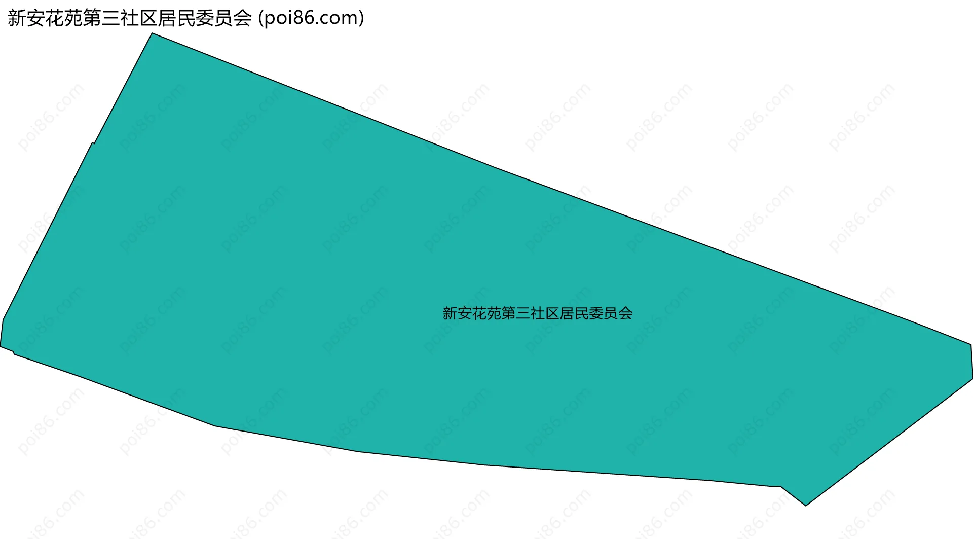 新安花苑第三社区居民委员会边界地图
